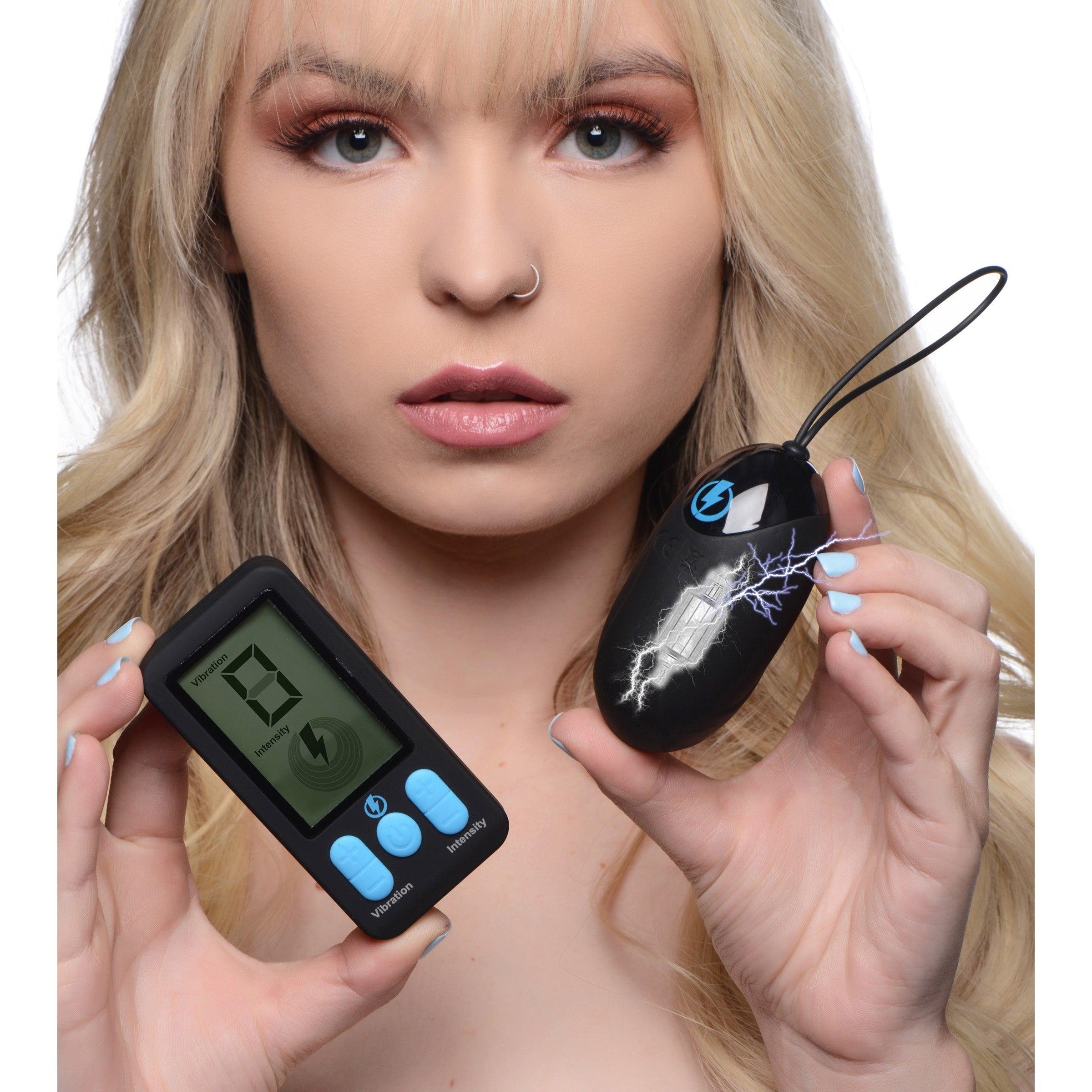 E-Stim Pro Silicone Vibrating Egg with Remote Control