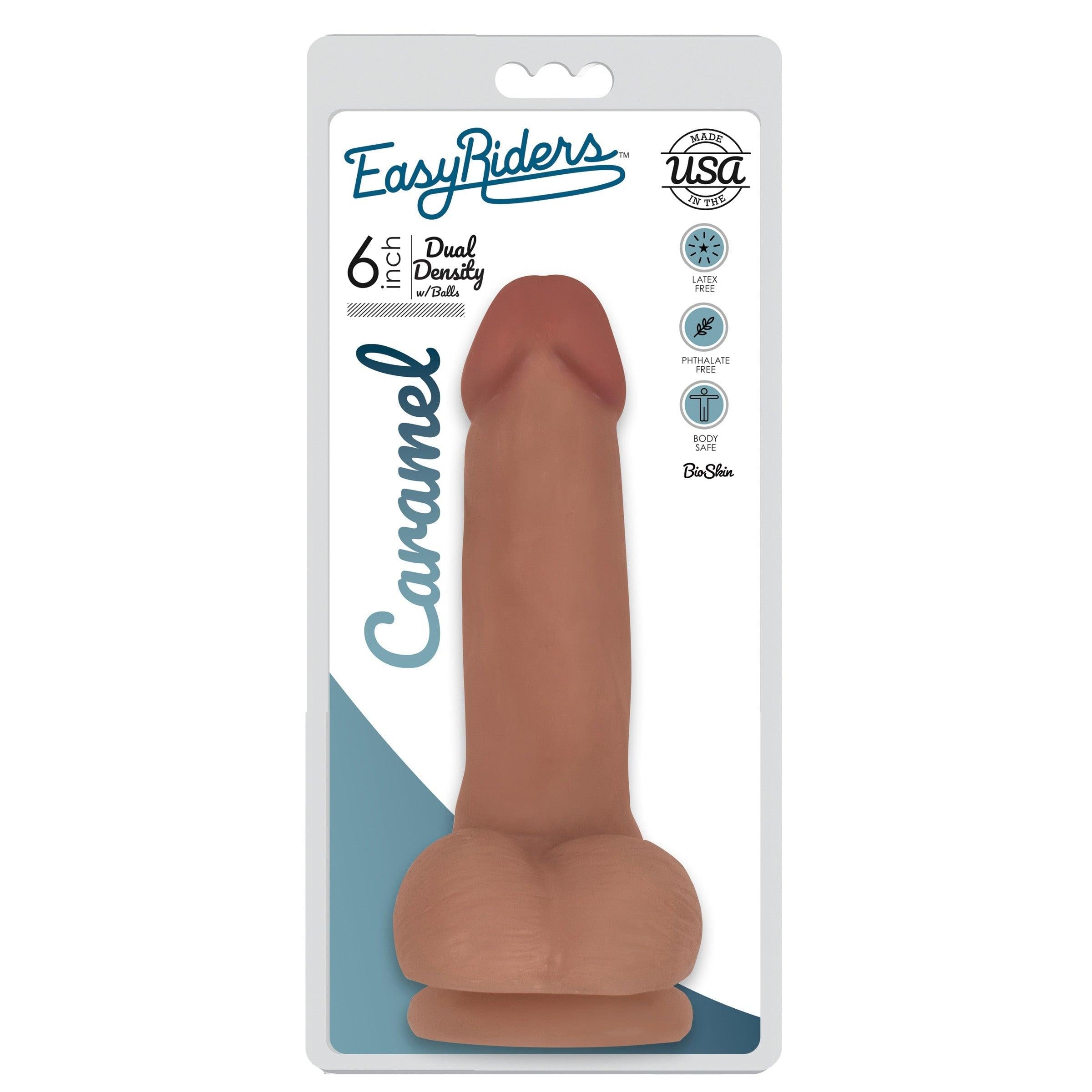 Easy Riders Dual Density Silicone Dildo - 9 Inch