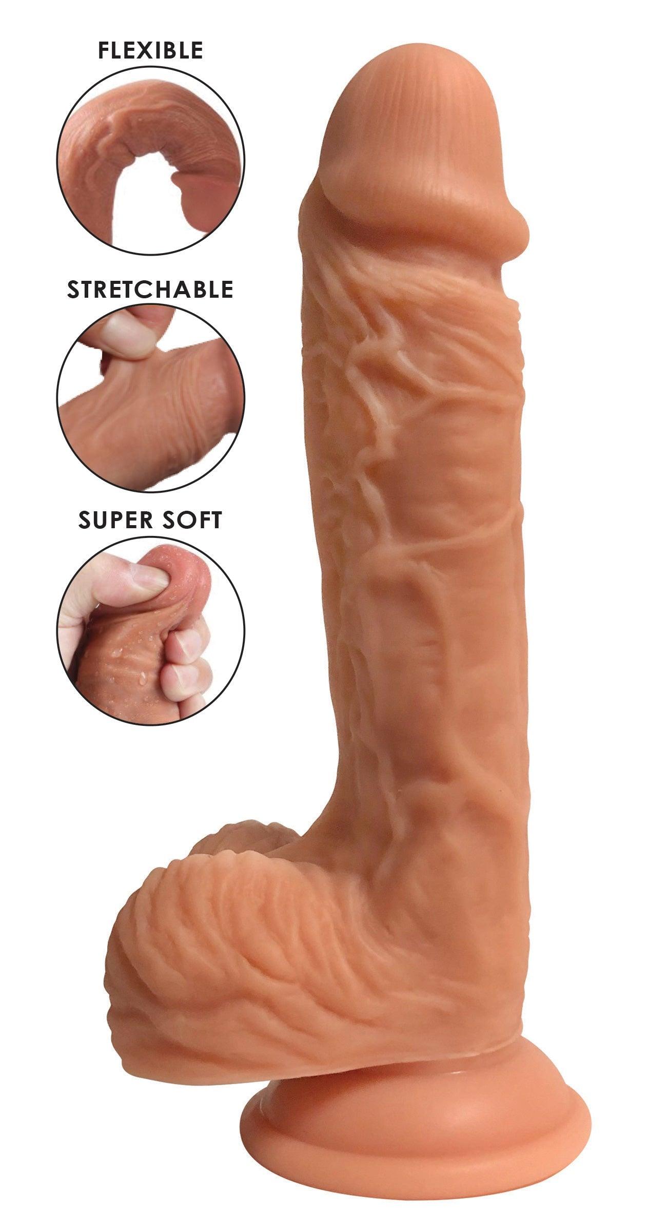 Easy Riders Dual Density Silicone Dildo - 9 Inch