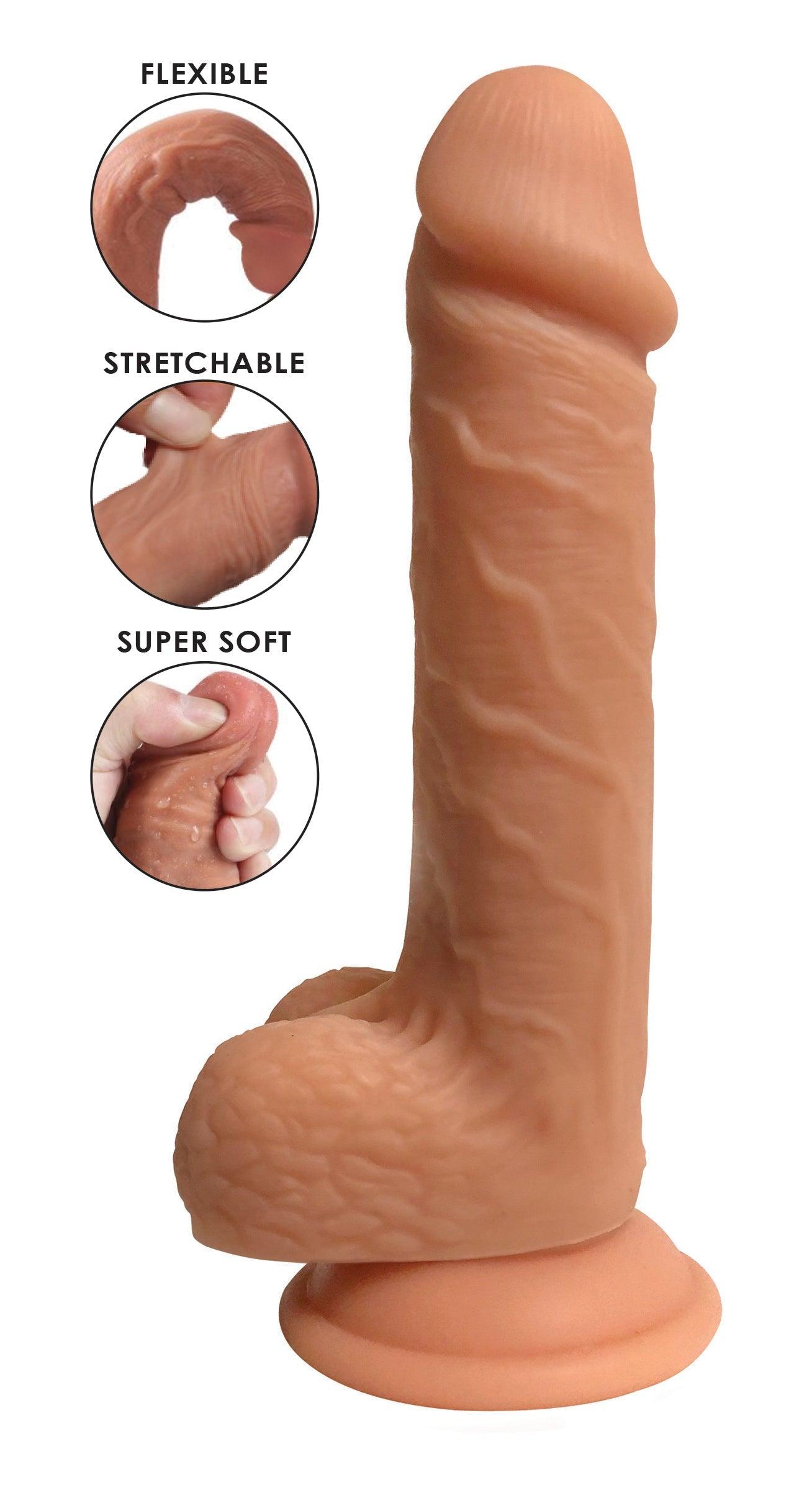 Easy Riders Dual Density Silicone Dildo - 9 Inch