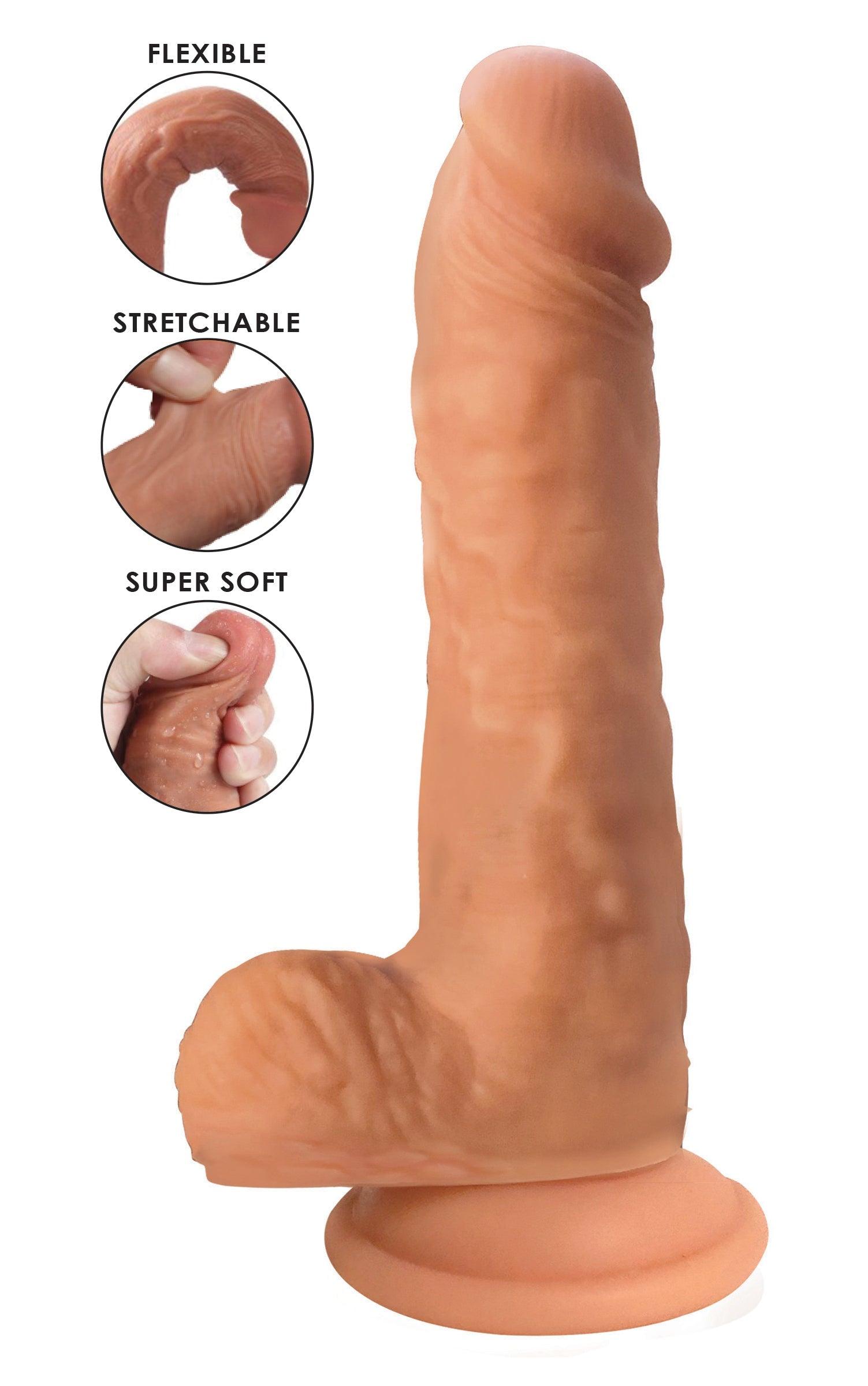 Easy Riders Dual Density Silicone Dildo - 9 Inch