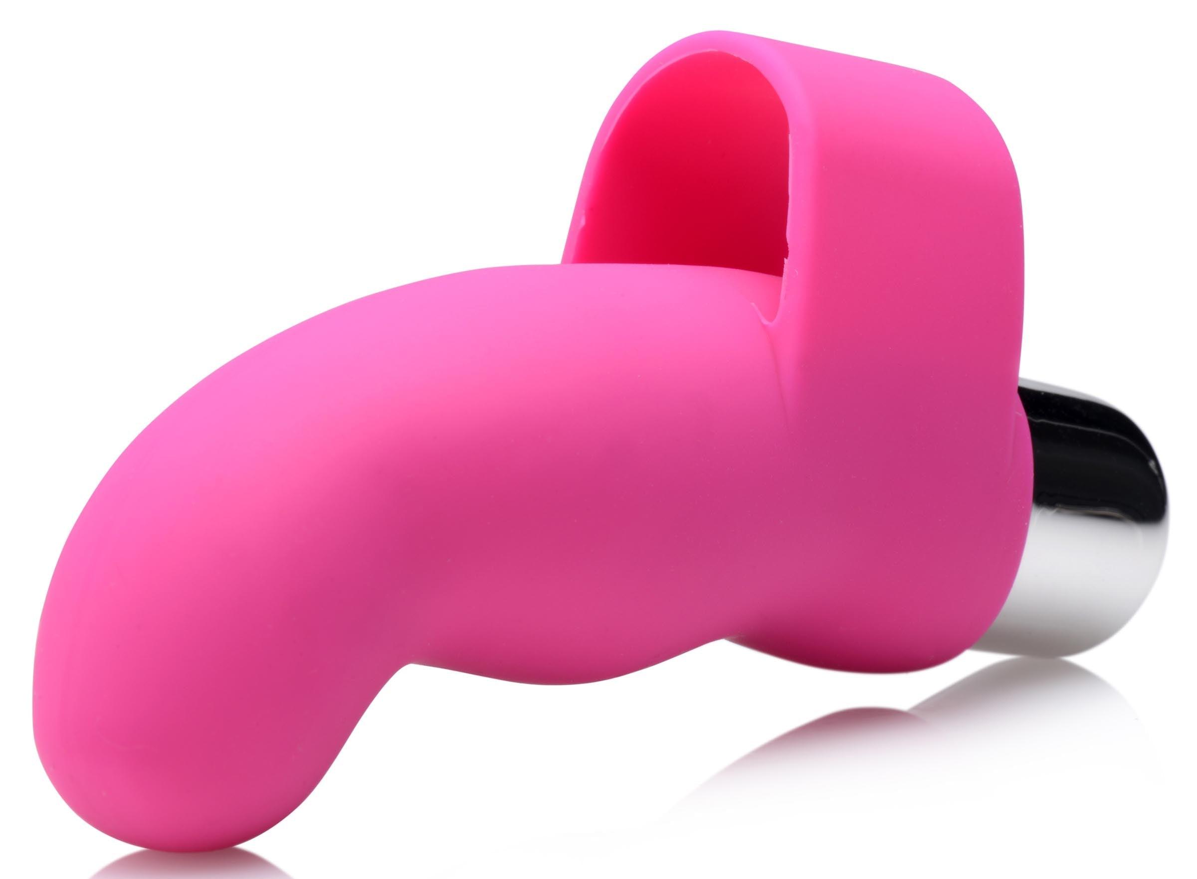 G-Thrill Silicone Finger Vibe - Magenta