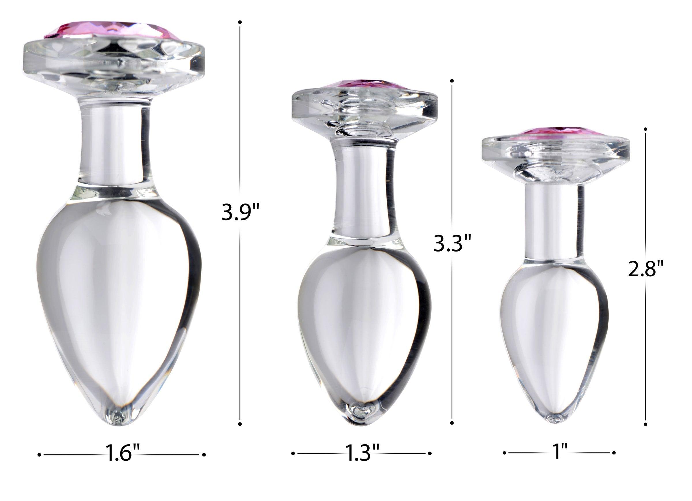 Gem Glass Anal Plug - Medium