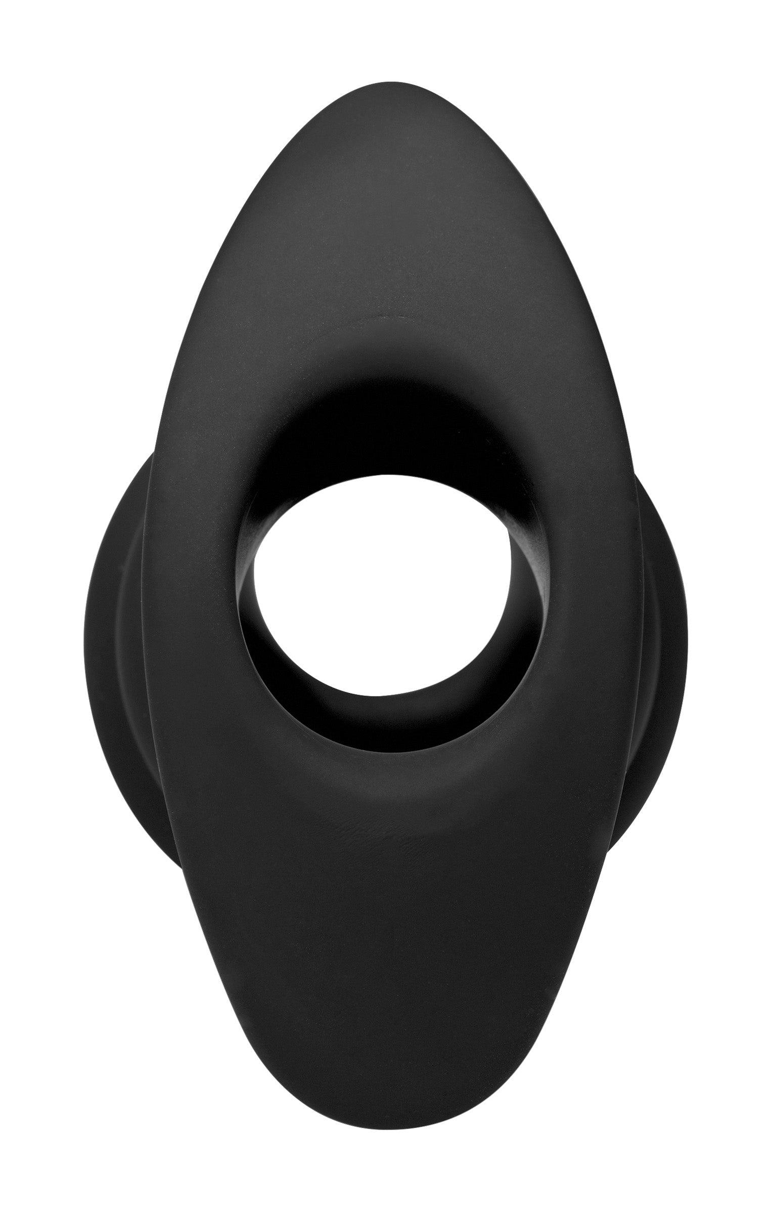 Hive Ass Tunnel Silicone Ribbed Hollow Anal Plug - Small