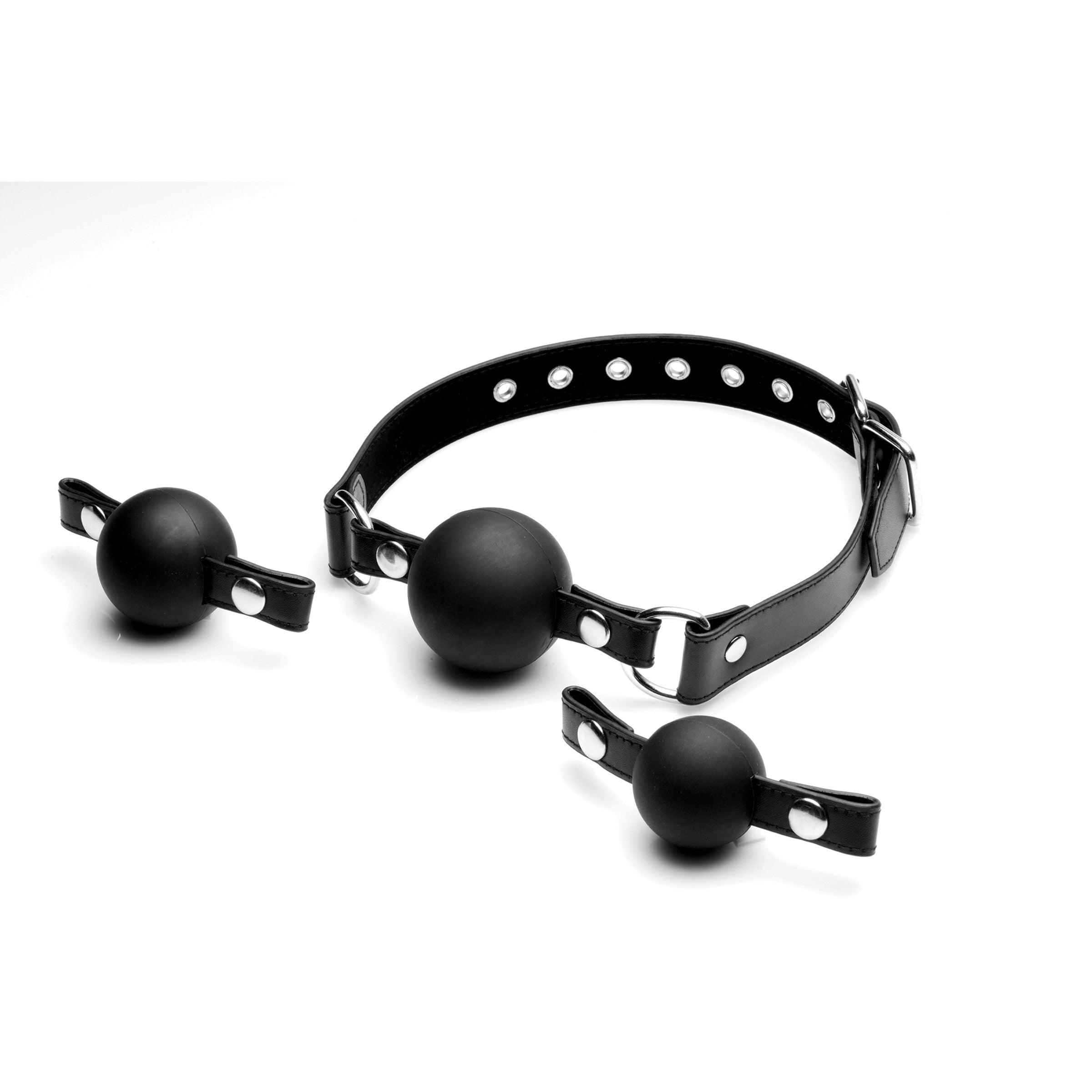 Interchangeable Silicone Ball Gag Set