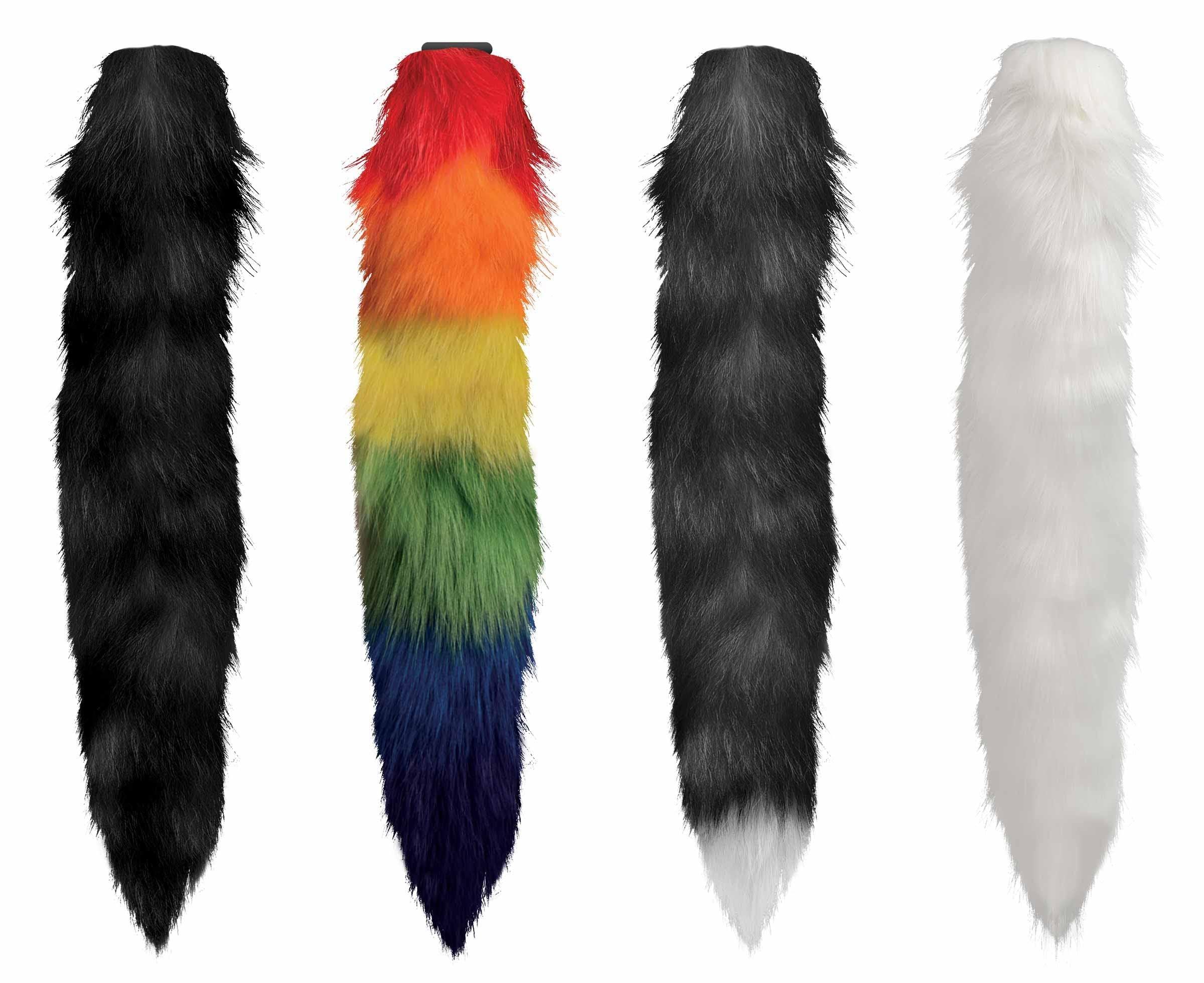 Interchangeable and White Fox Tail