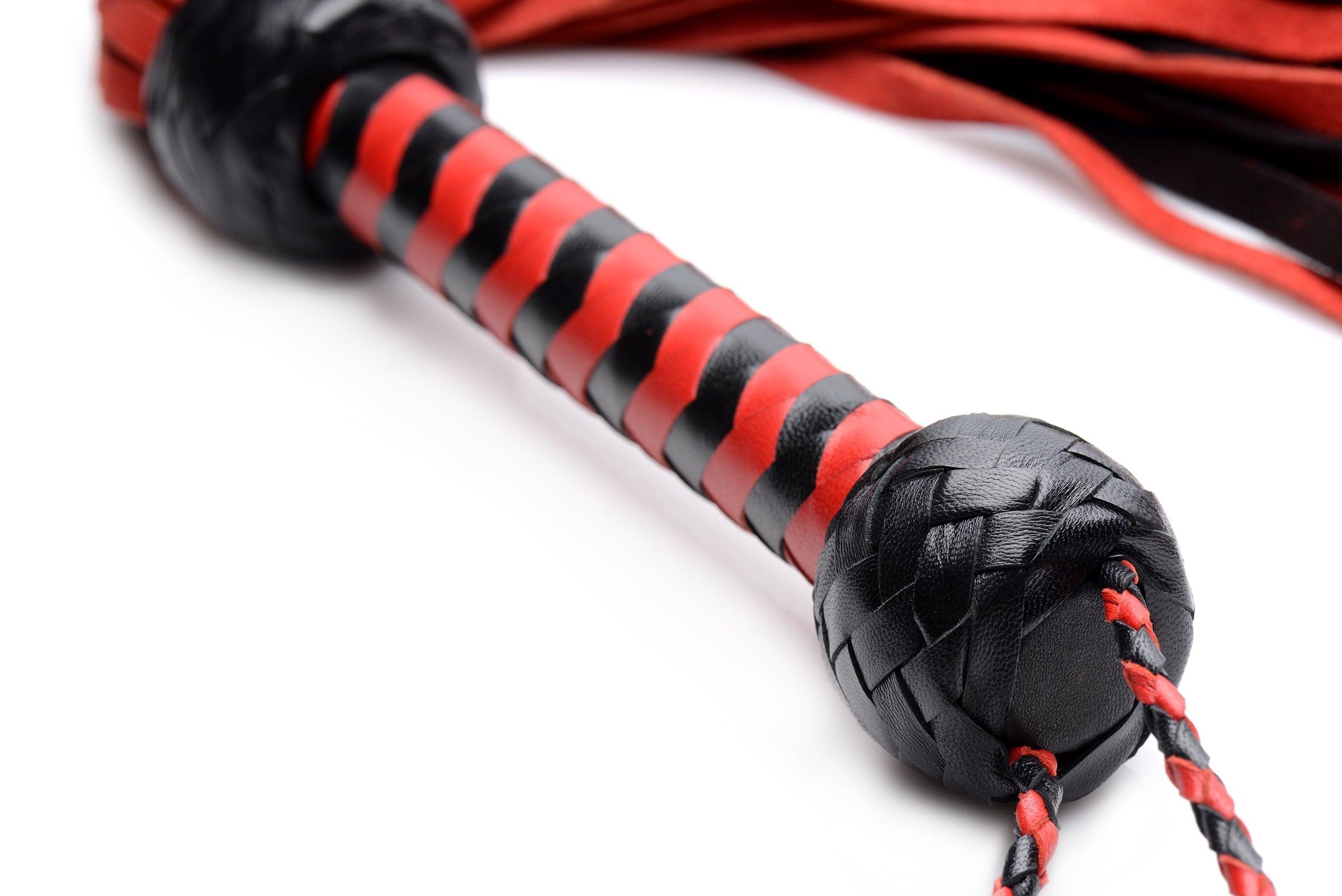 Isabella Sinclaire and Red Suede Flogger