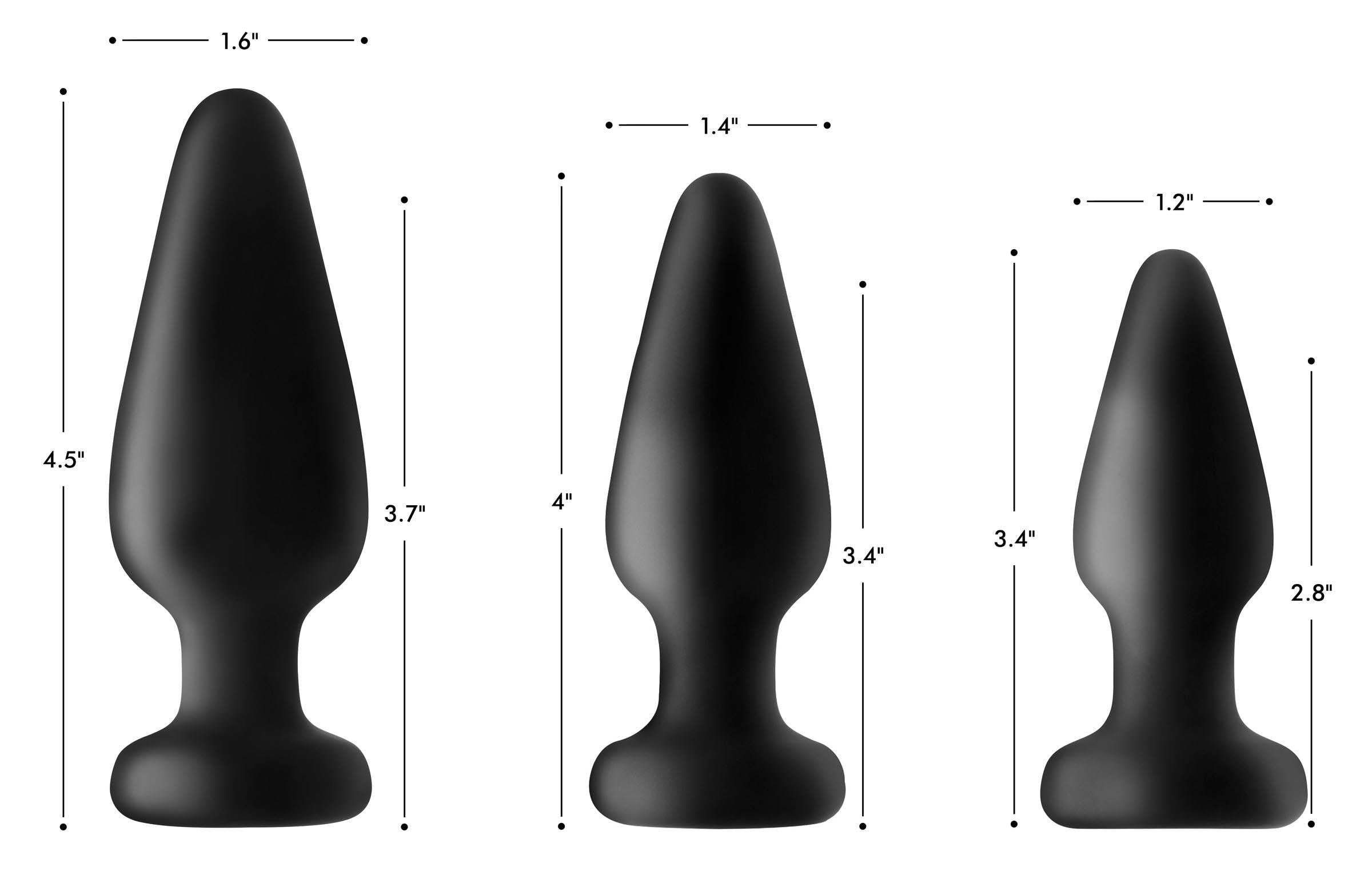 Light Up Silicone Anal Plug - Large