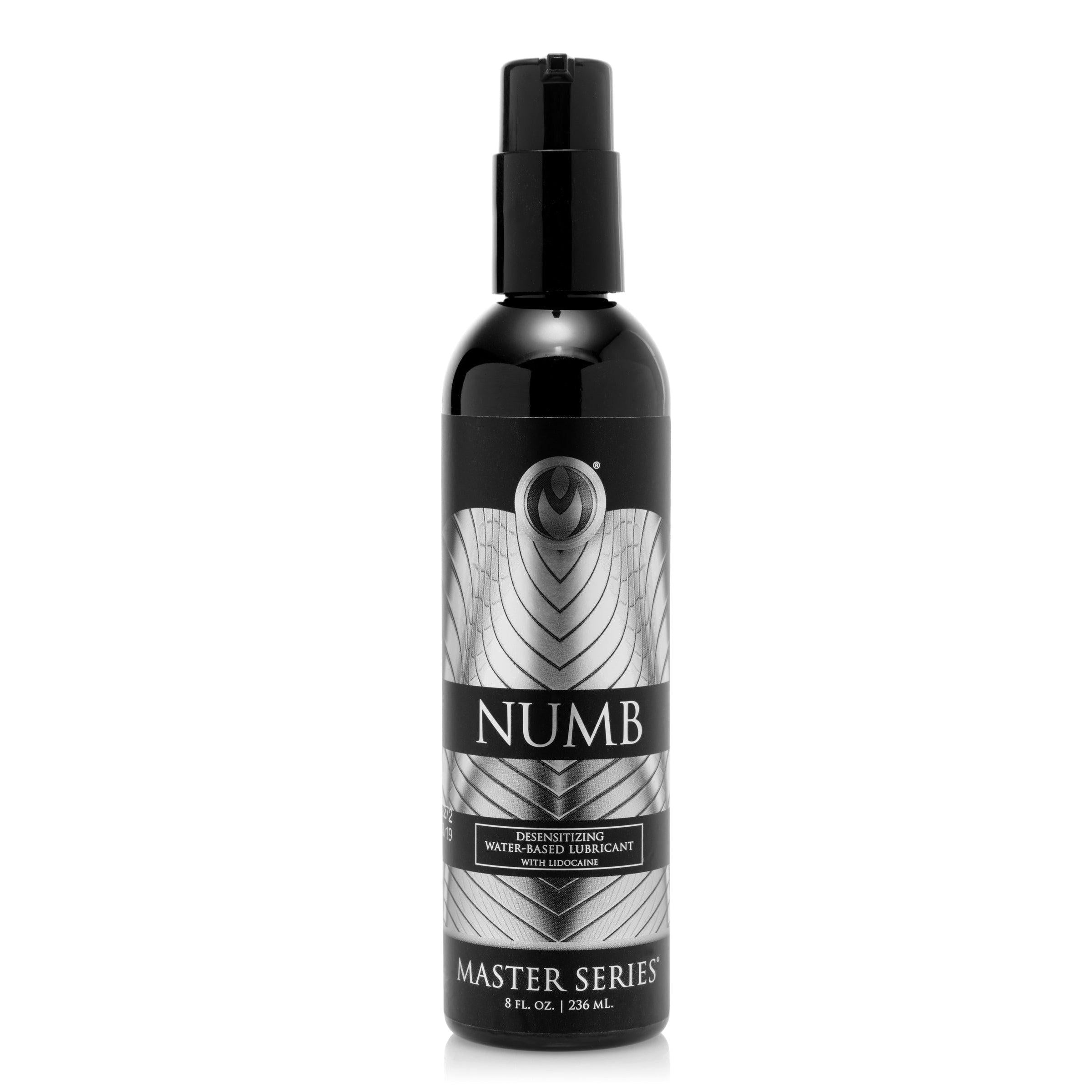 Numb Desensitizing Water Based Lubricant with Lidocaine - 8 oz