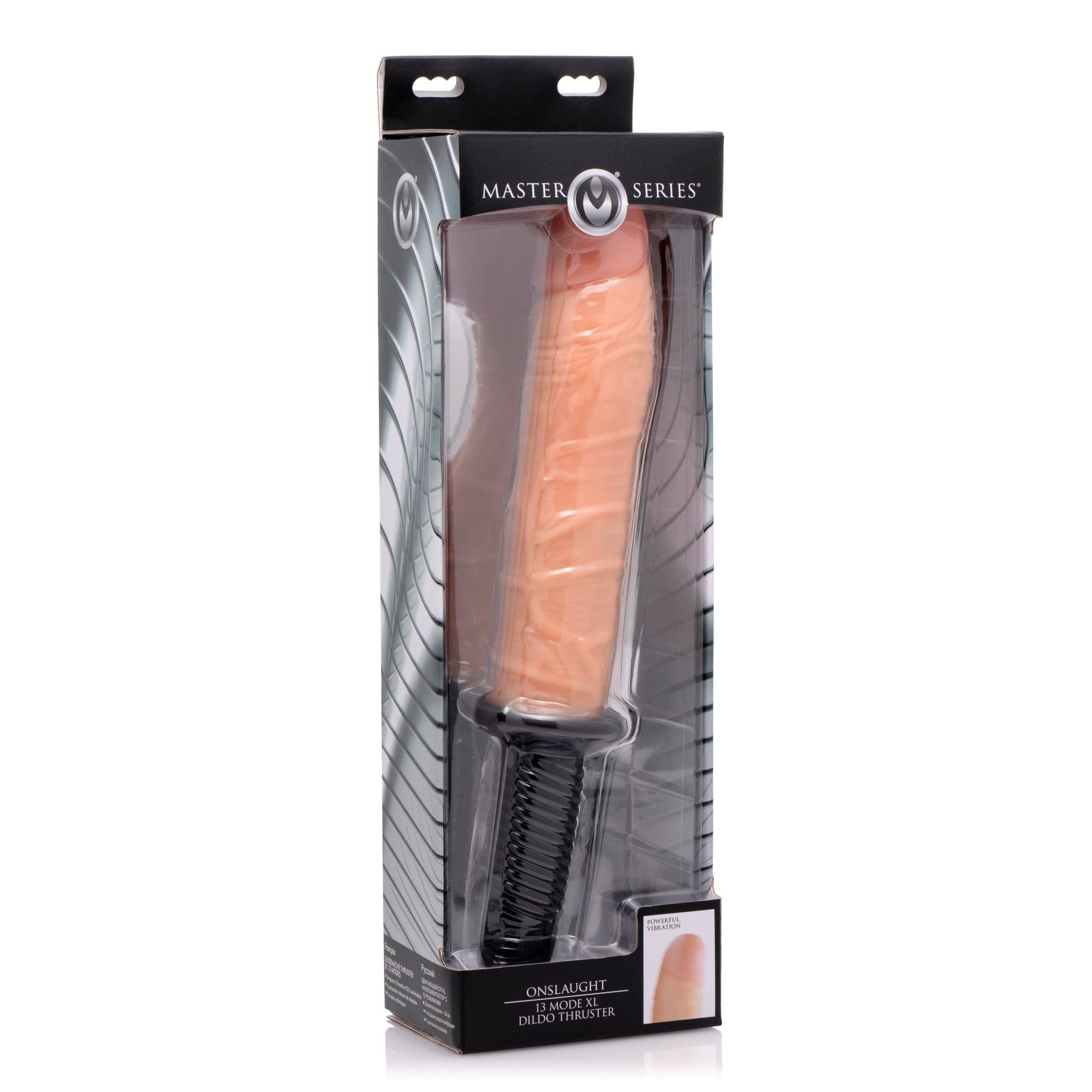 Onslaught 13 Mode XL Vibrating Dildo Thruster