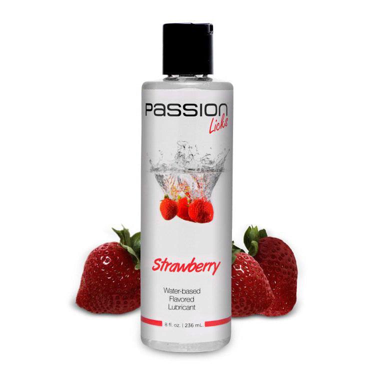 Passion Licks Watermelon Water Based Flavored Lubricant - 8 oz