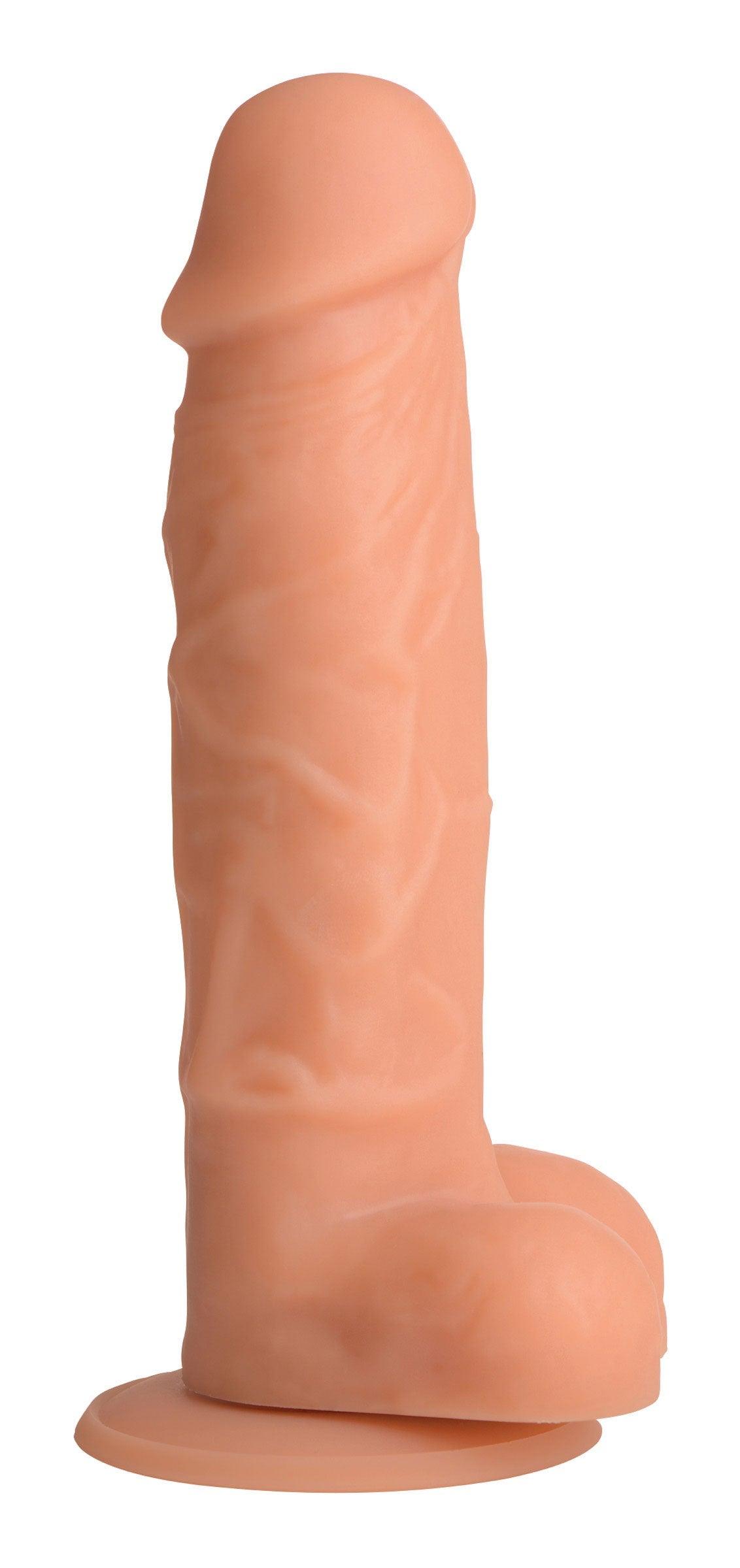 Power Pecker 7 Inch Silicone Dildo with Balls