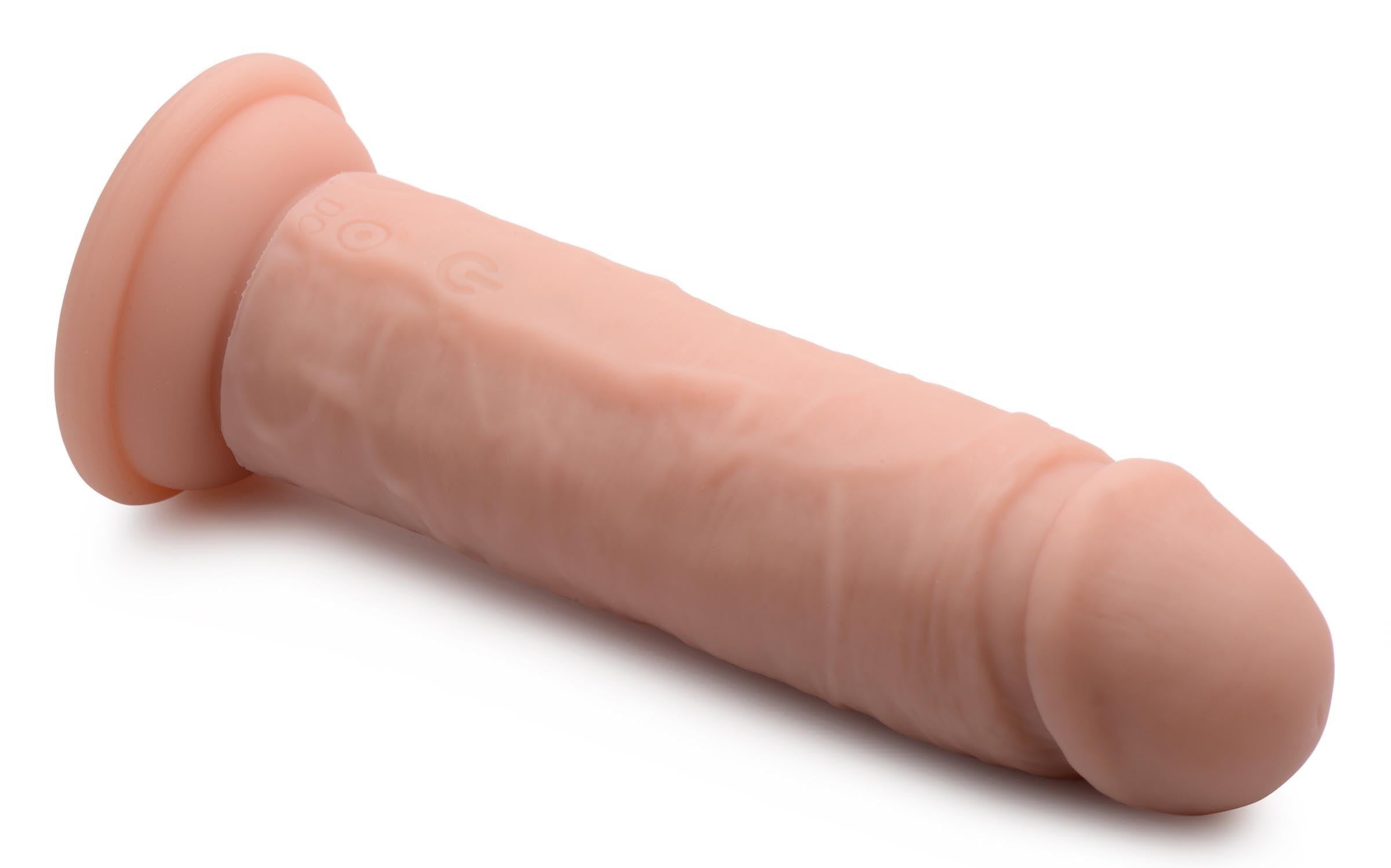 Power Player 28X Vibrating Silicone Dildo with Remote