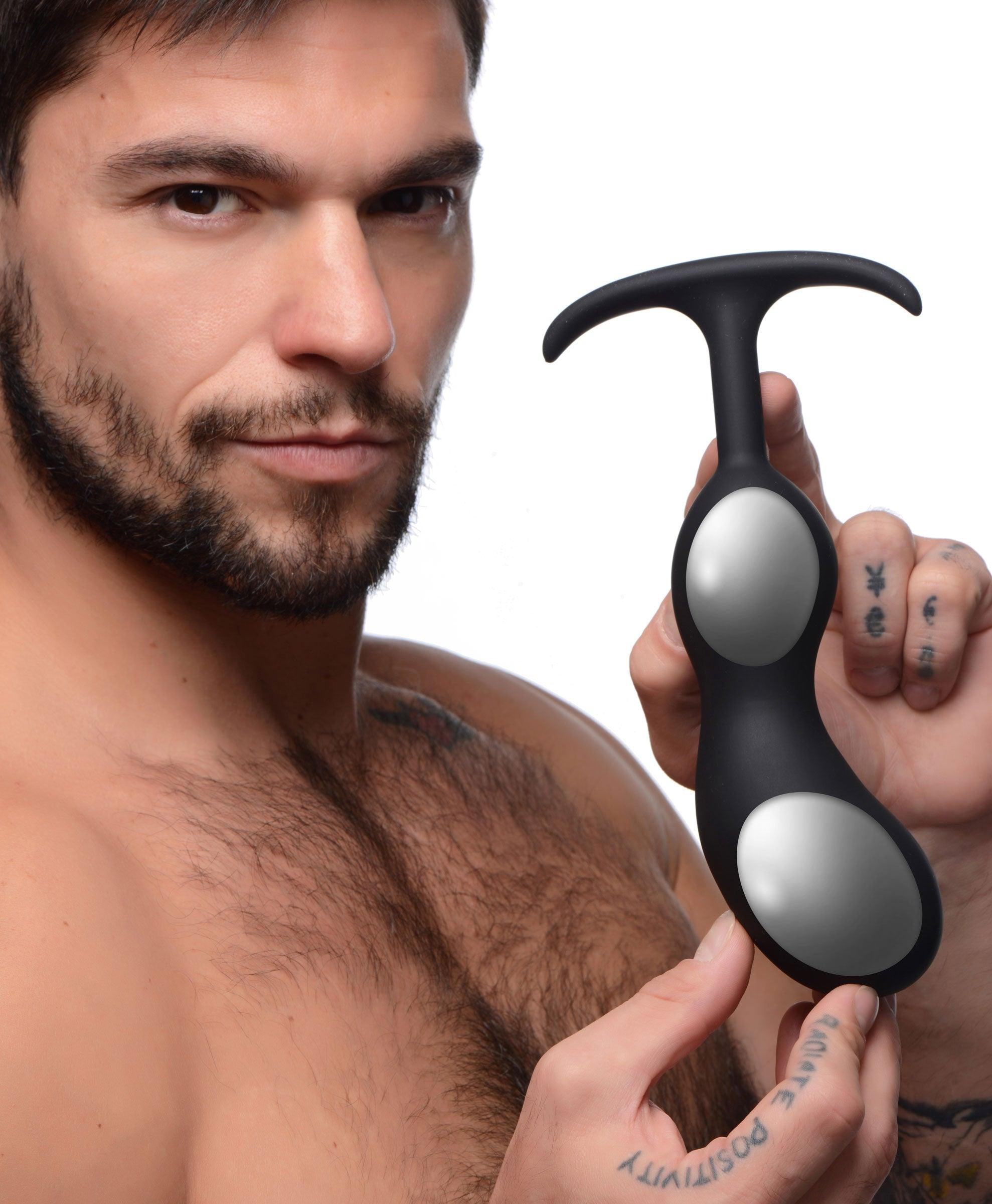 Premium Silicone Weighted Prostate Plug - Large