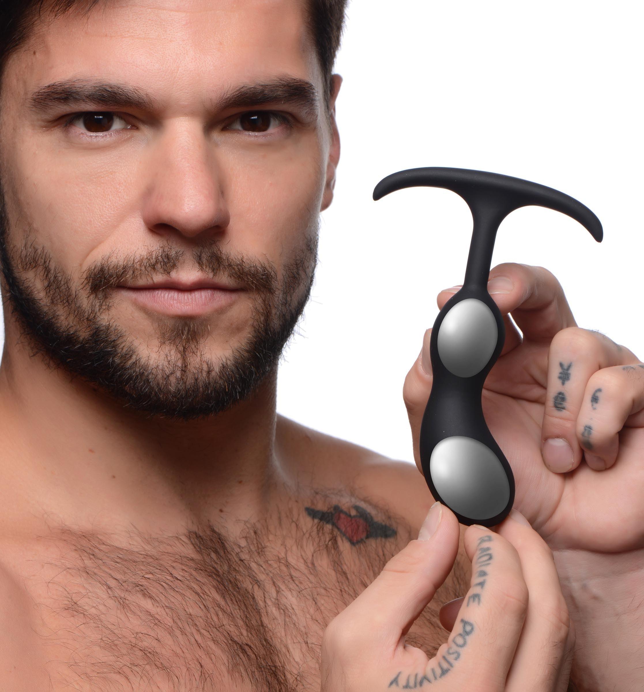 Premium Silicone Weighted Prostate Plug - Medium