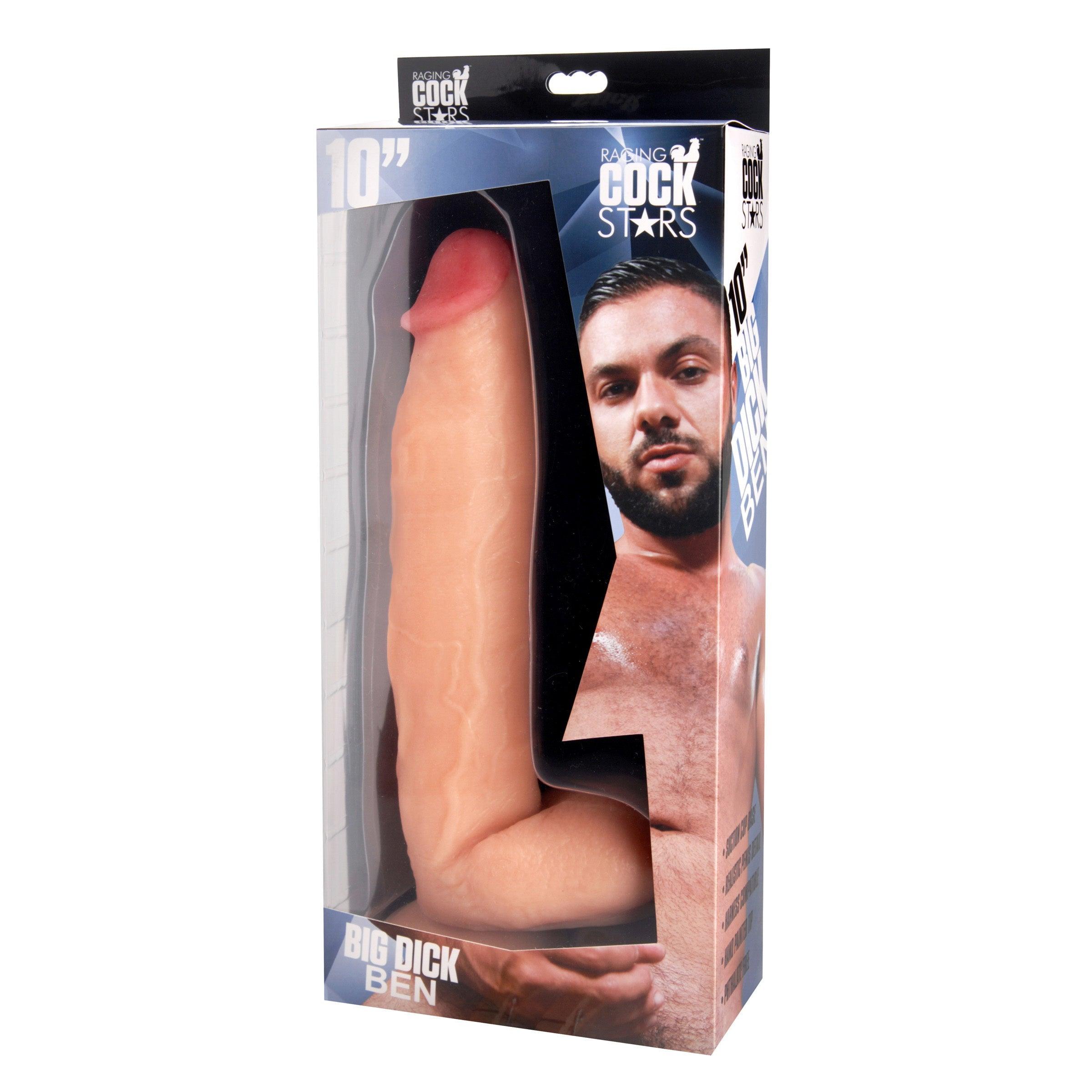 Raging Cockstars Big Dick Ben 10 Inch Realistic Dildo