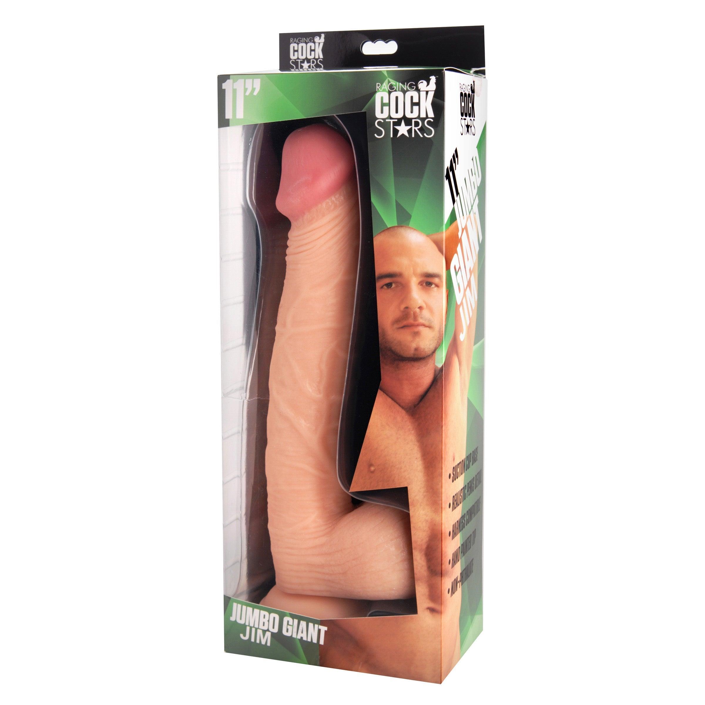 Raging Cockstars Jumbo Giant Jim 11 Inch Realistic Dildo