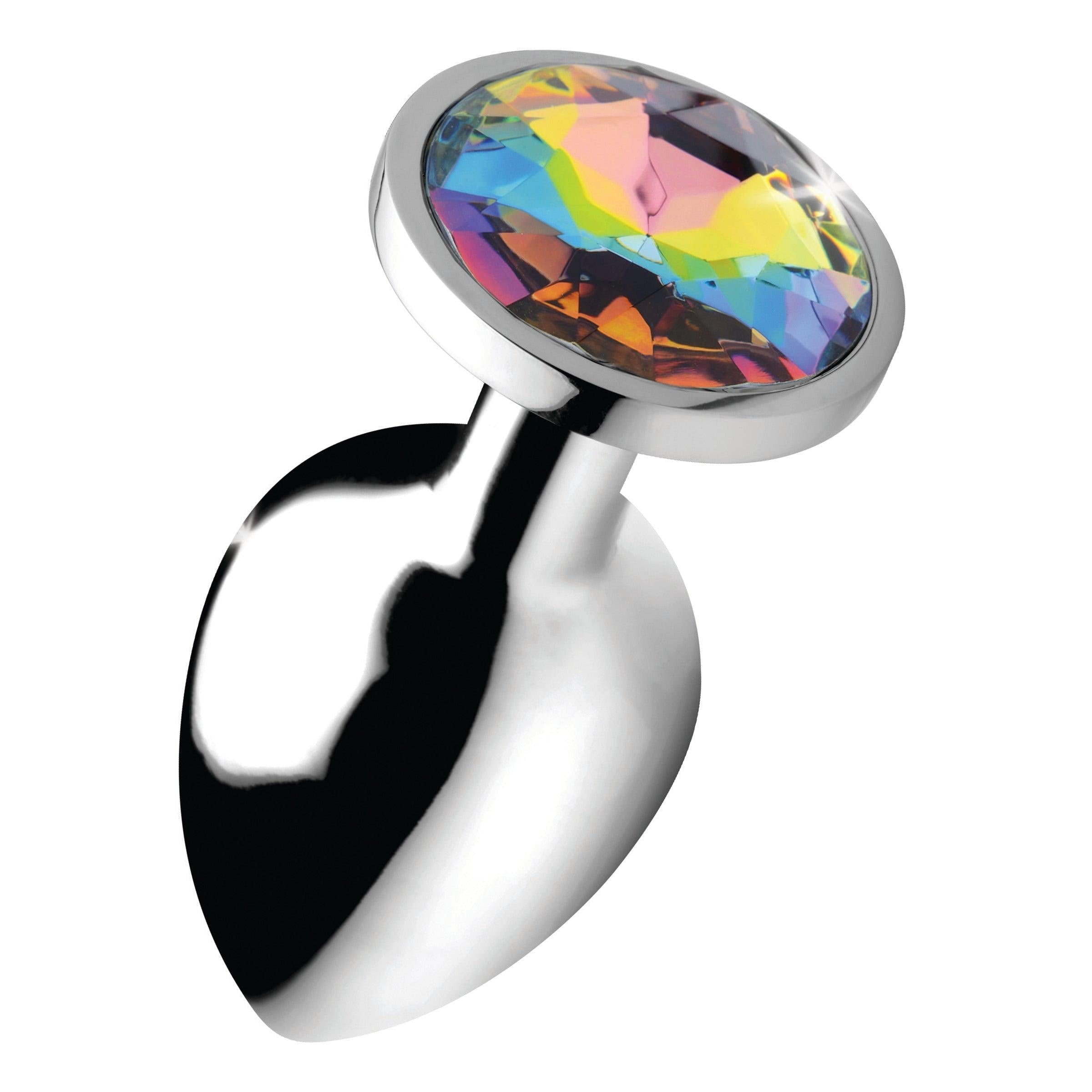 Rainbow Prism Gem Anal Plug - Large