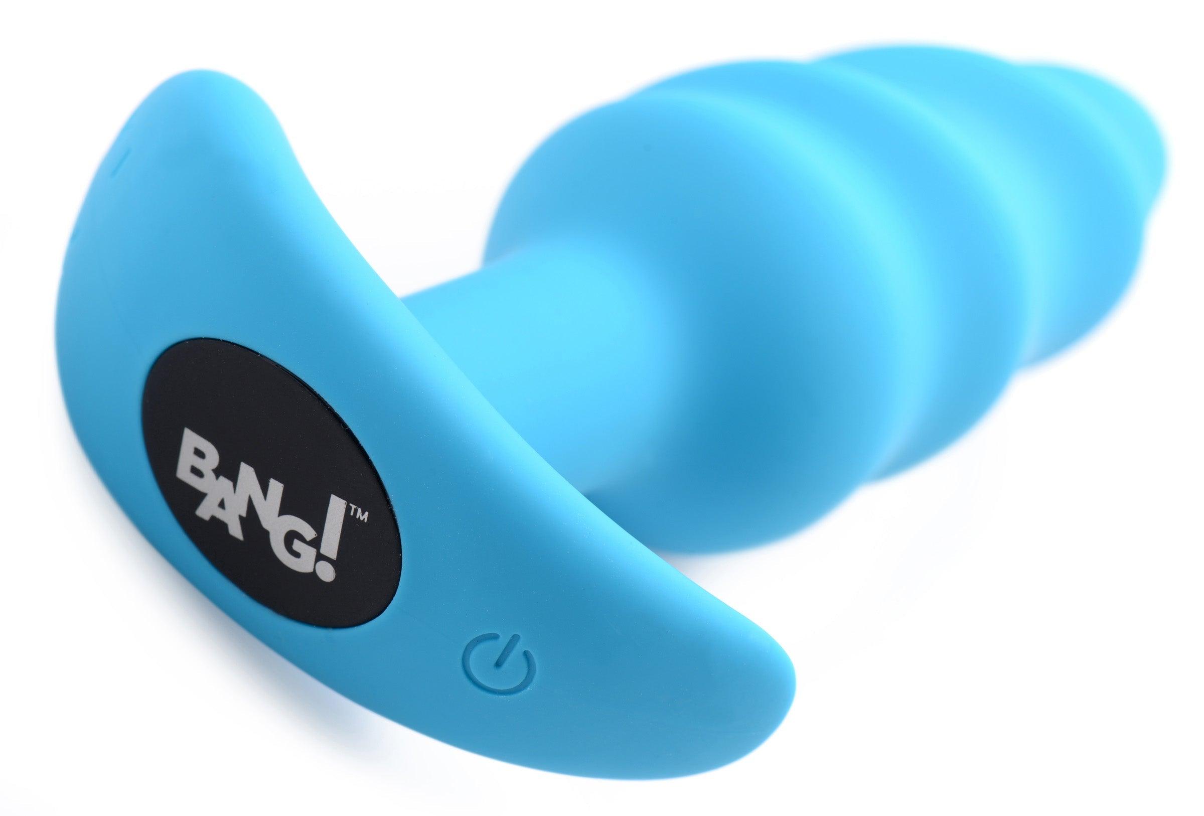 Remote Control 21X Vibrating Silicone Swirl Butt Plug