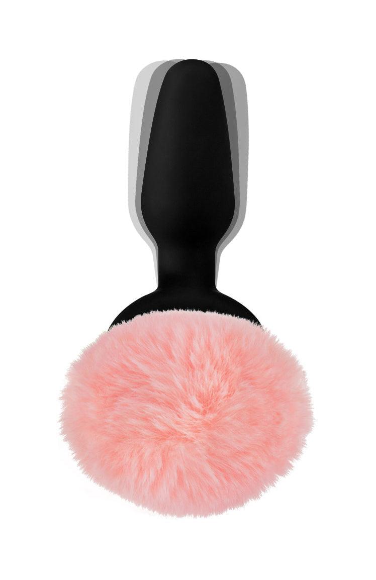 Remote Control Vibrating Bunny Tail Anal Plug