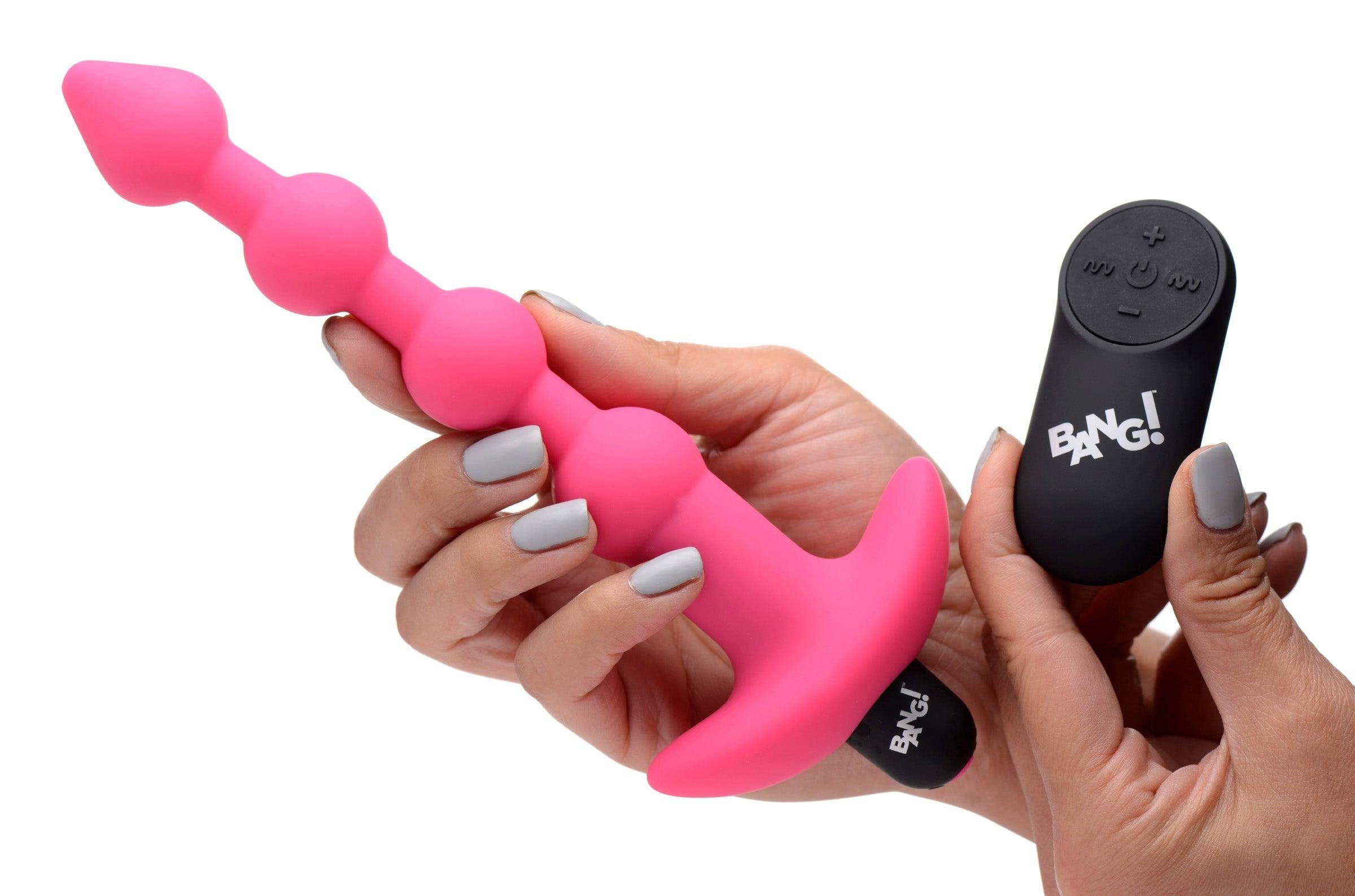 Remote Control Vibrating Silicone Anal Beads