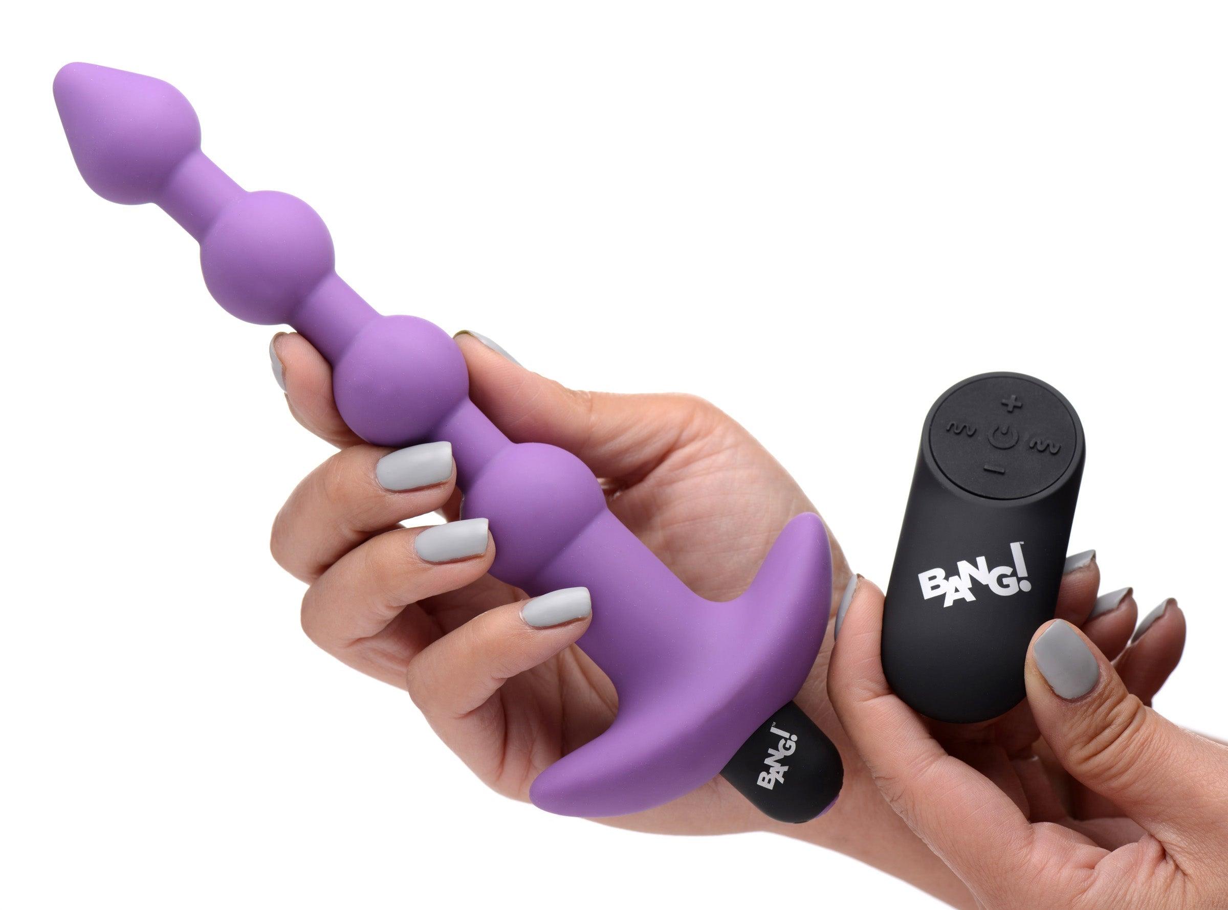 Remote Control Vibrating Silicone Anal Beads