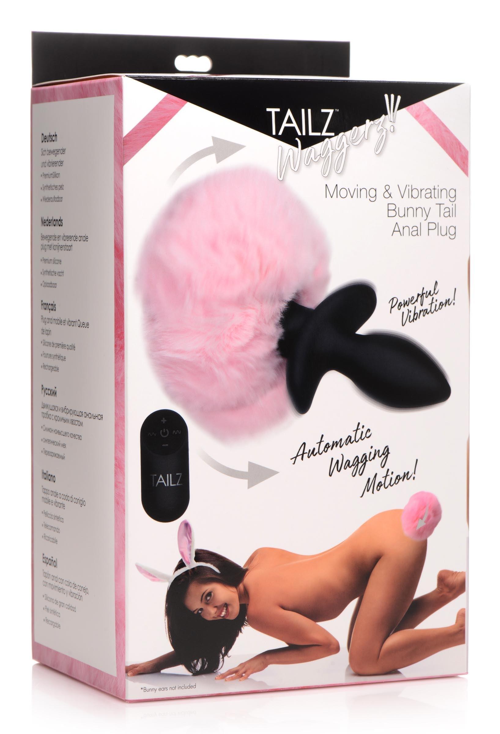 Remote Control Wagging Bunny Tail Anal Plug