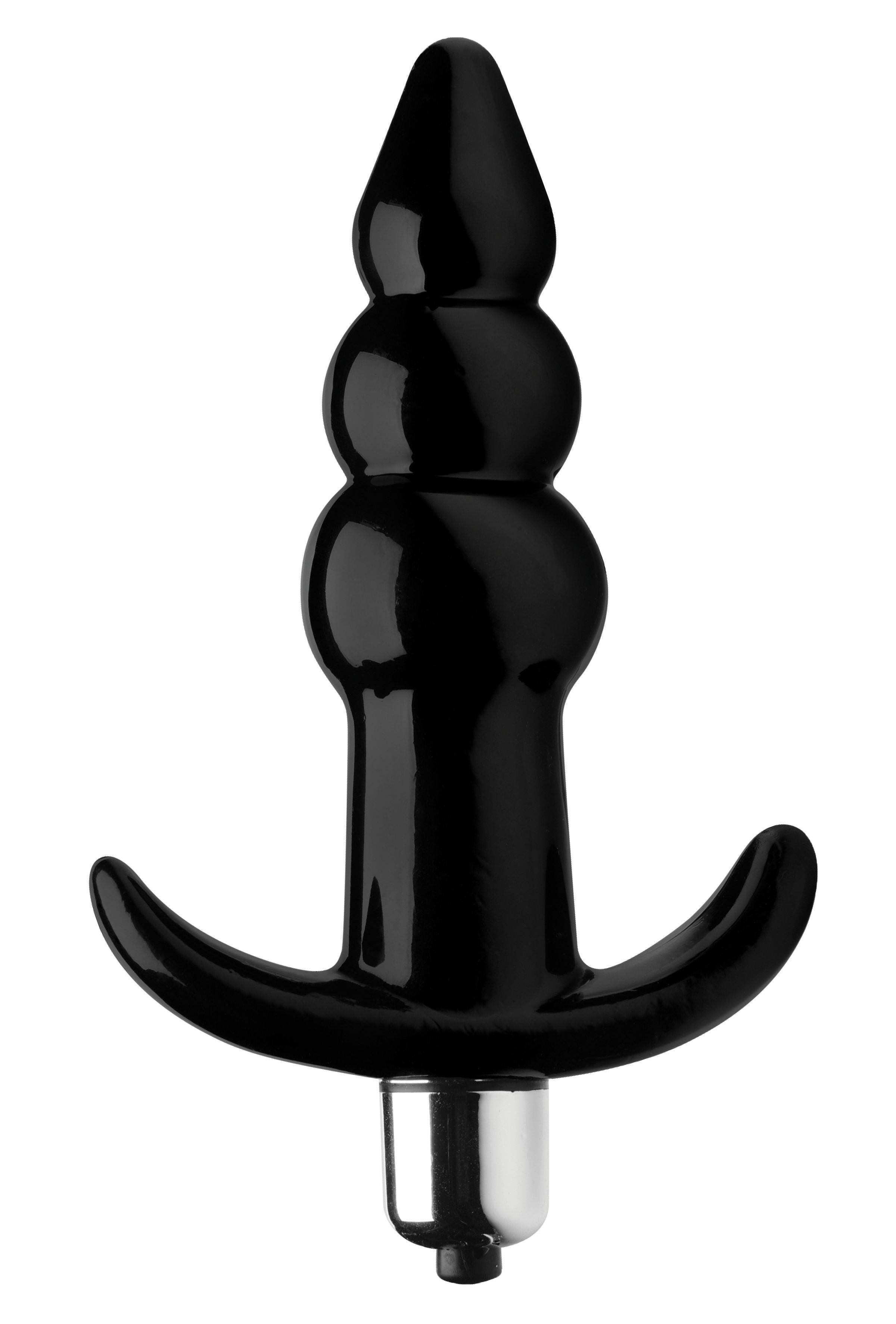 Ribbed Vibrating Butt Plug