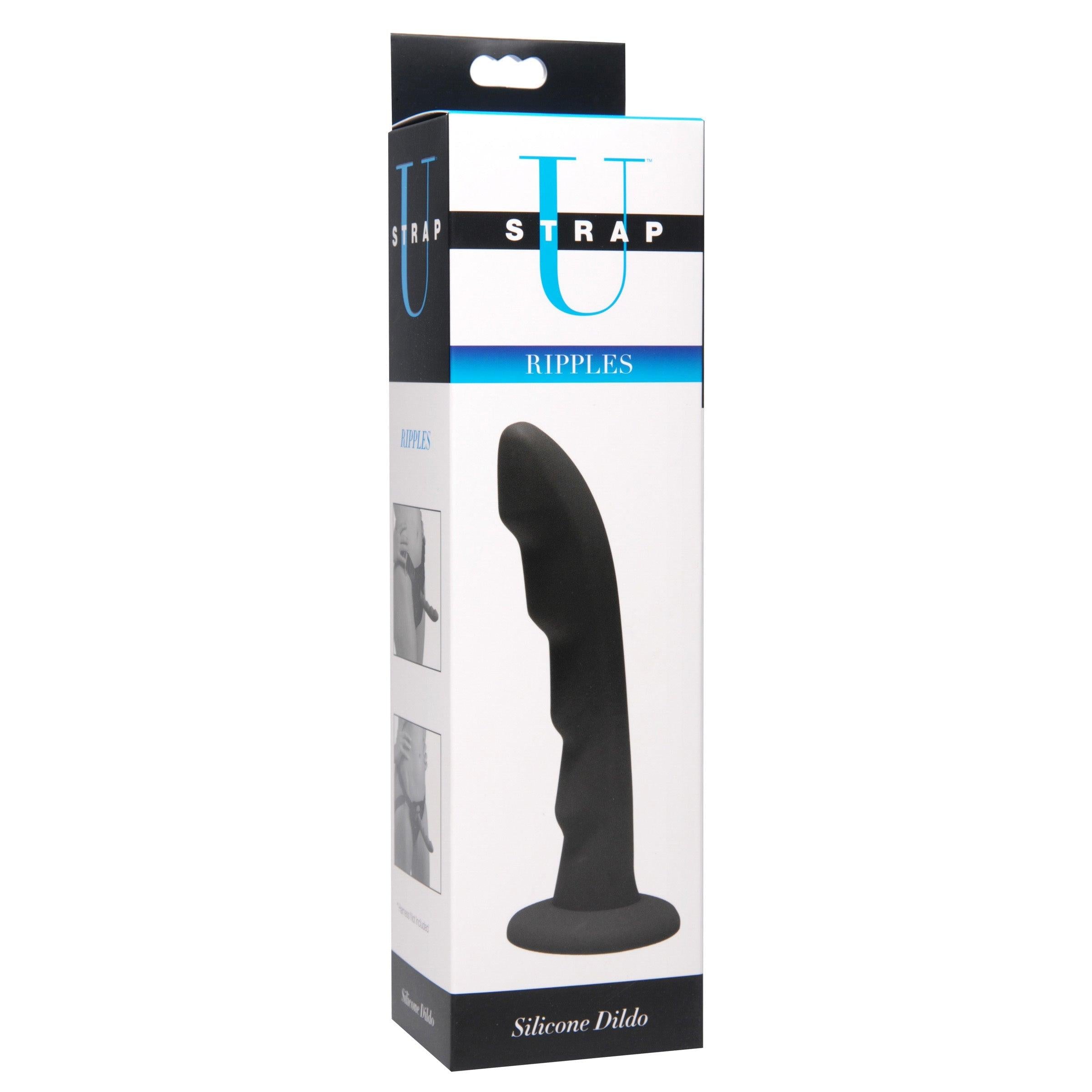 Ripples Silicone Strap On Harness Dildo