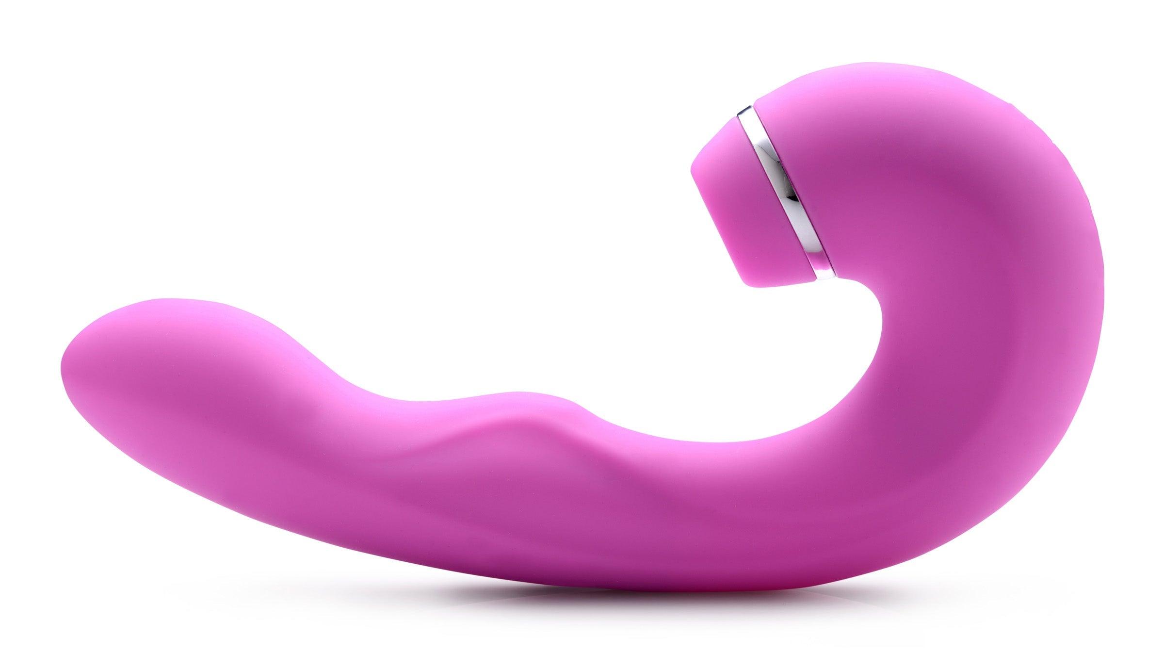 Shegasm 5 Star 10X Tapping G-Spot Silicone Vibrator with Suction