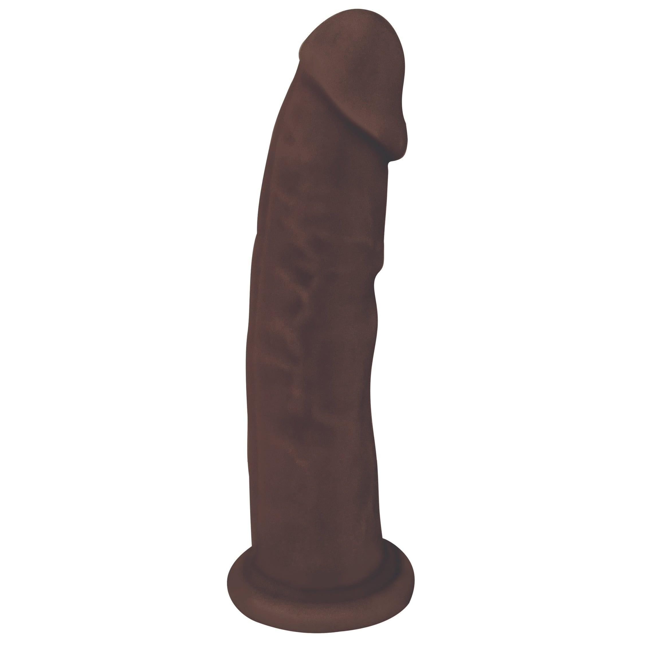 Silexpan Dark Hypoallergenic Silicone Dildo - 6 Inch