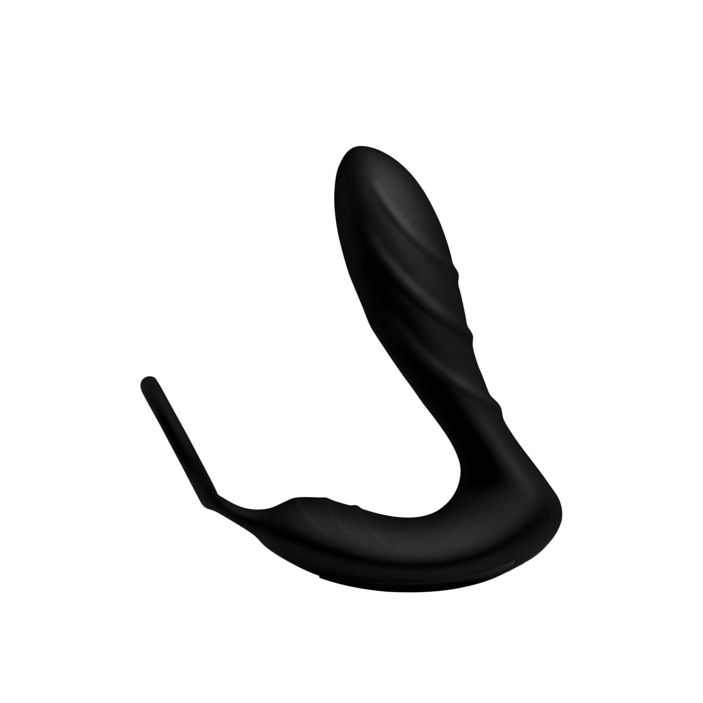 Silicone Prostate Vibrator and Strap with Remote Control