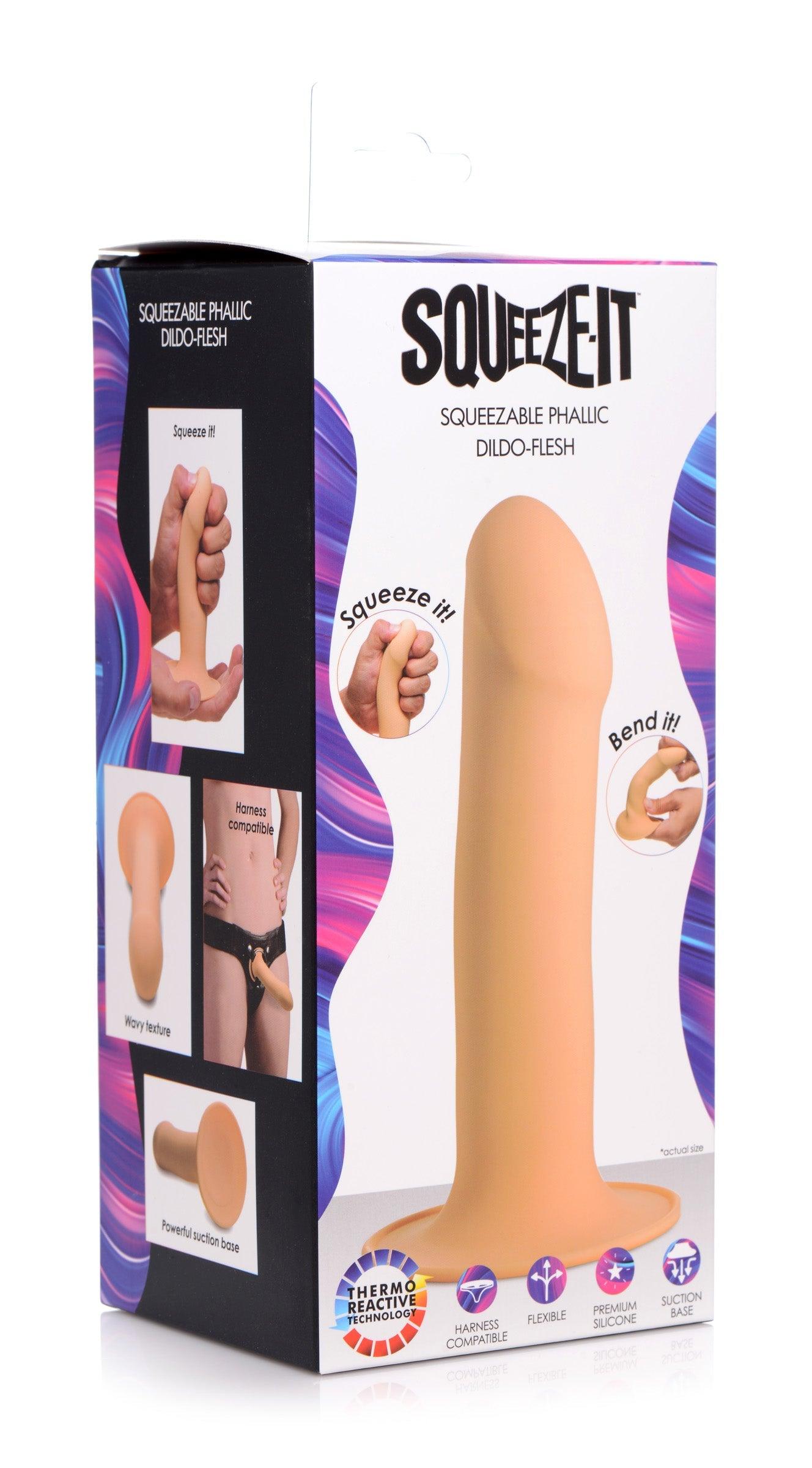 Squeezable Phallic Dildo