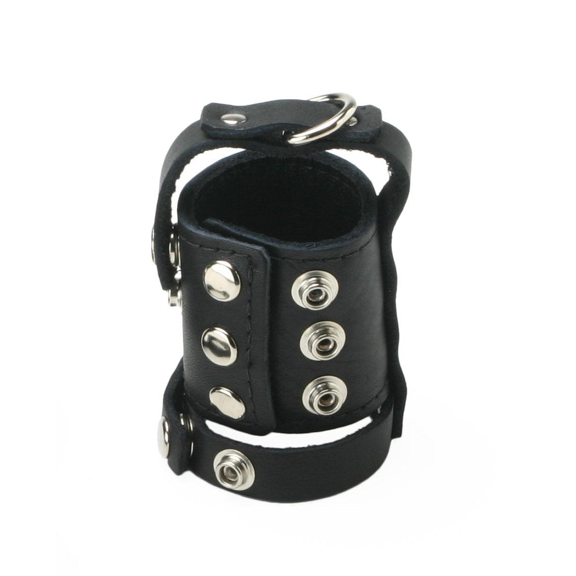 Strict Leather Cock Strap and Ball Stretcher - Small