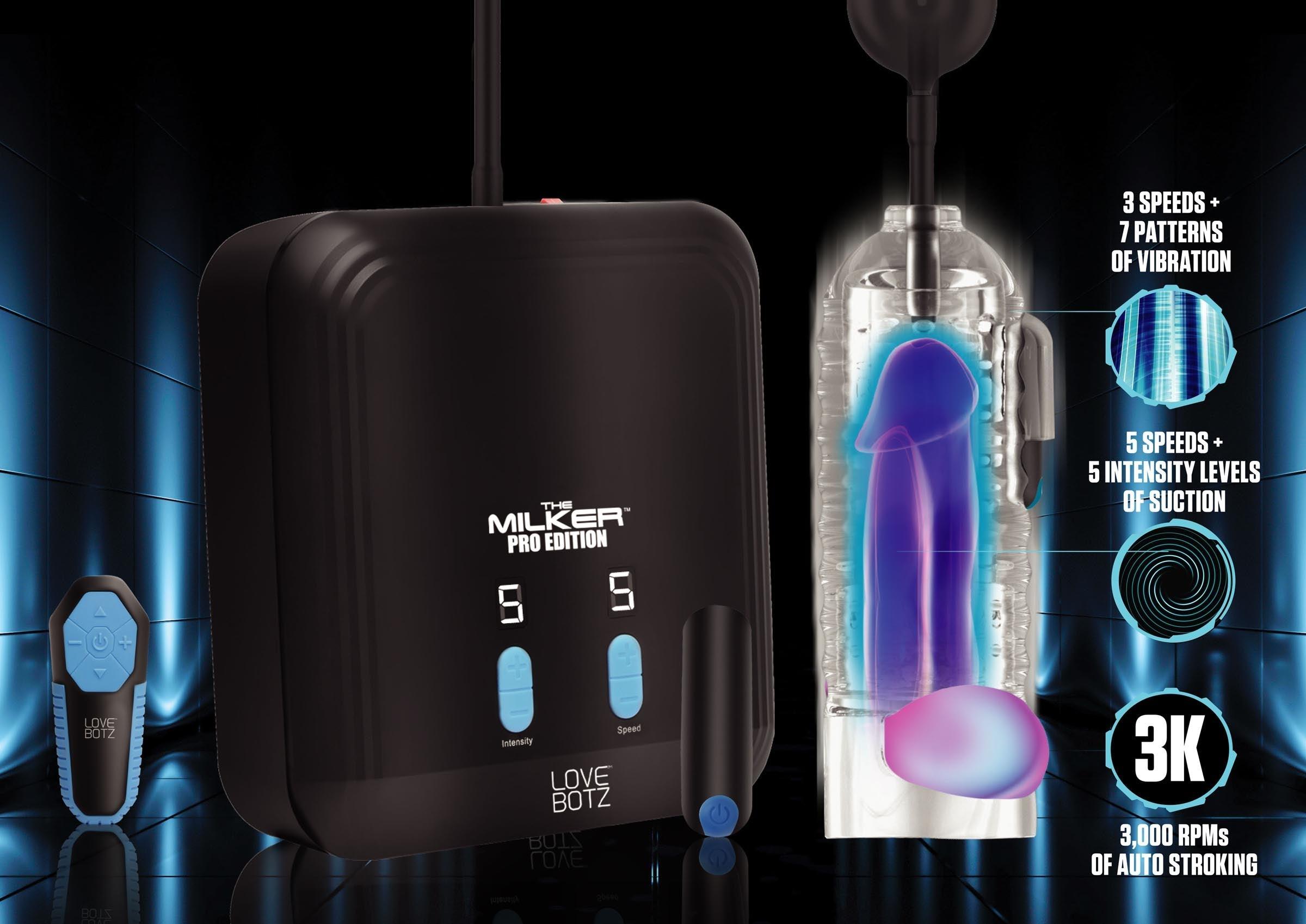 The Milker Pro Edition with Automatic Stroking, Suction and Vibration