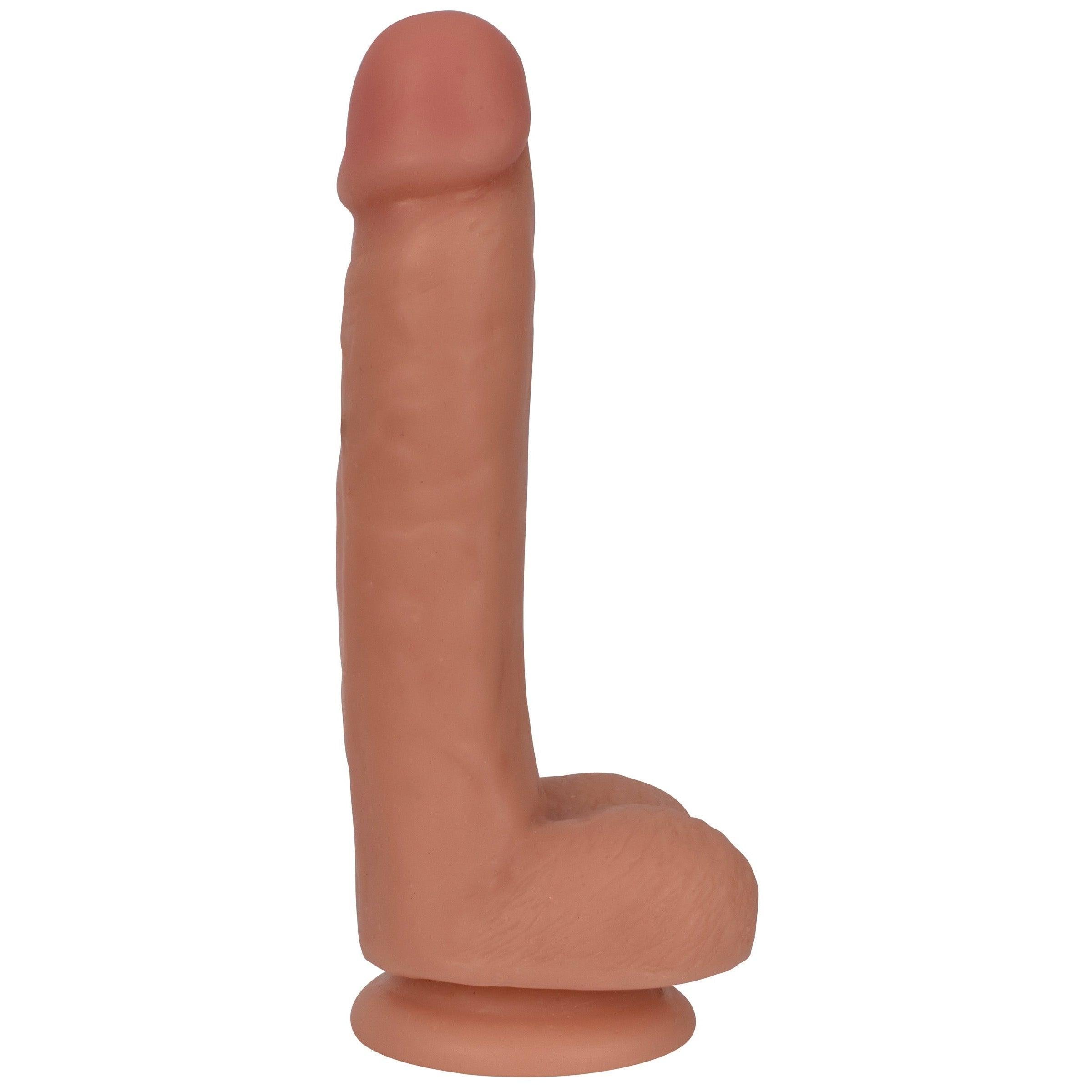 Thinz 7 Inch Slim Dildo with Balls - Light