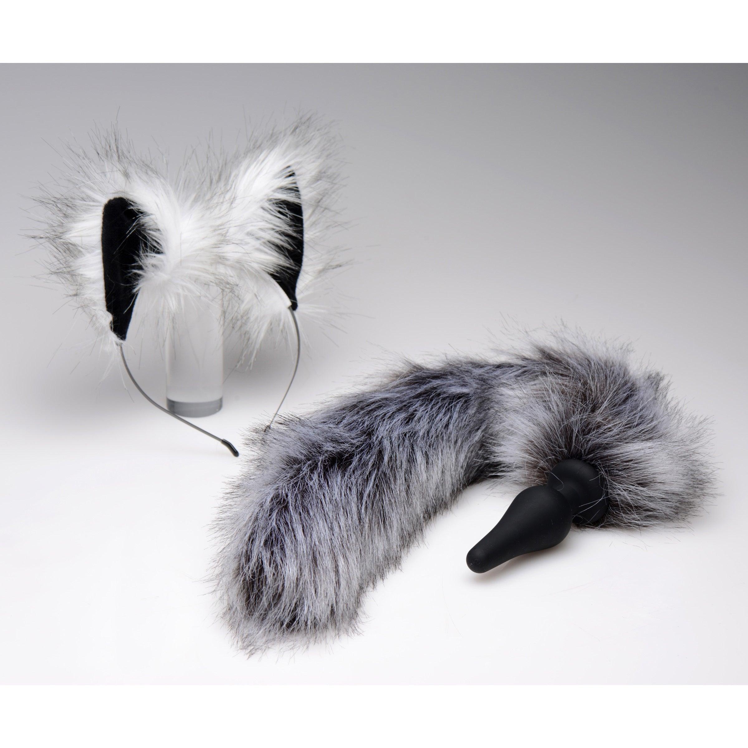 Wolf Tail Anal Plug and Ears Set