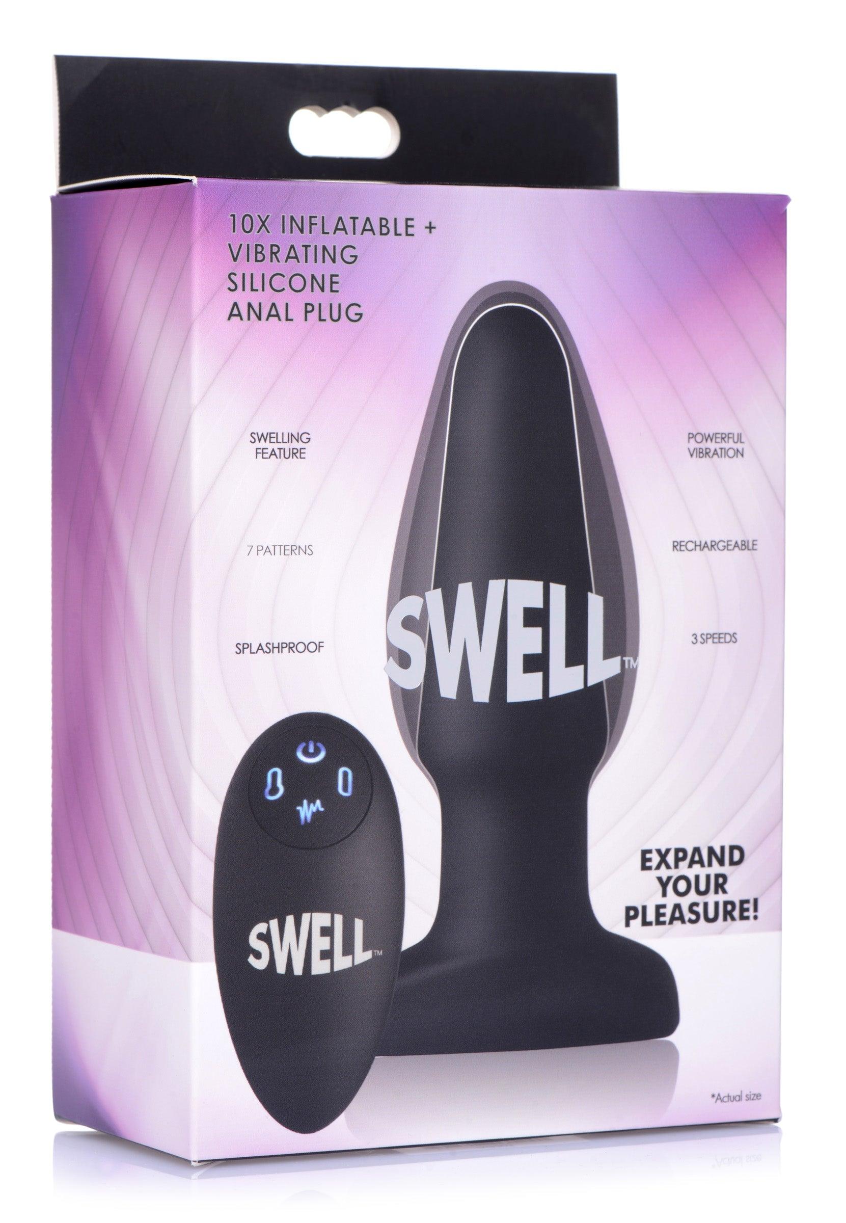 Worlds First Remote Control Inflatable 10X Vibrating Silicone Anal Plug