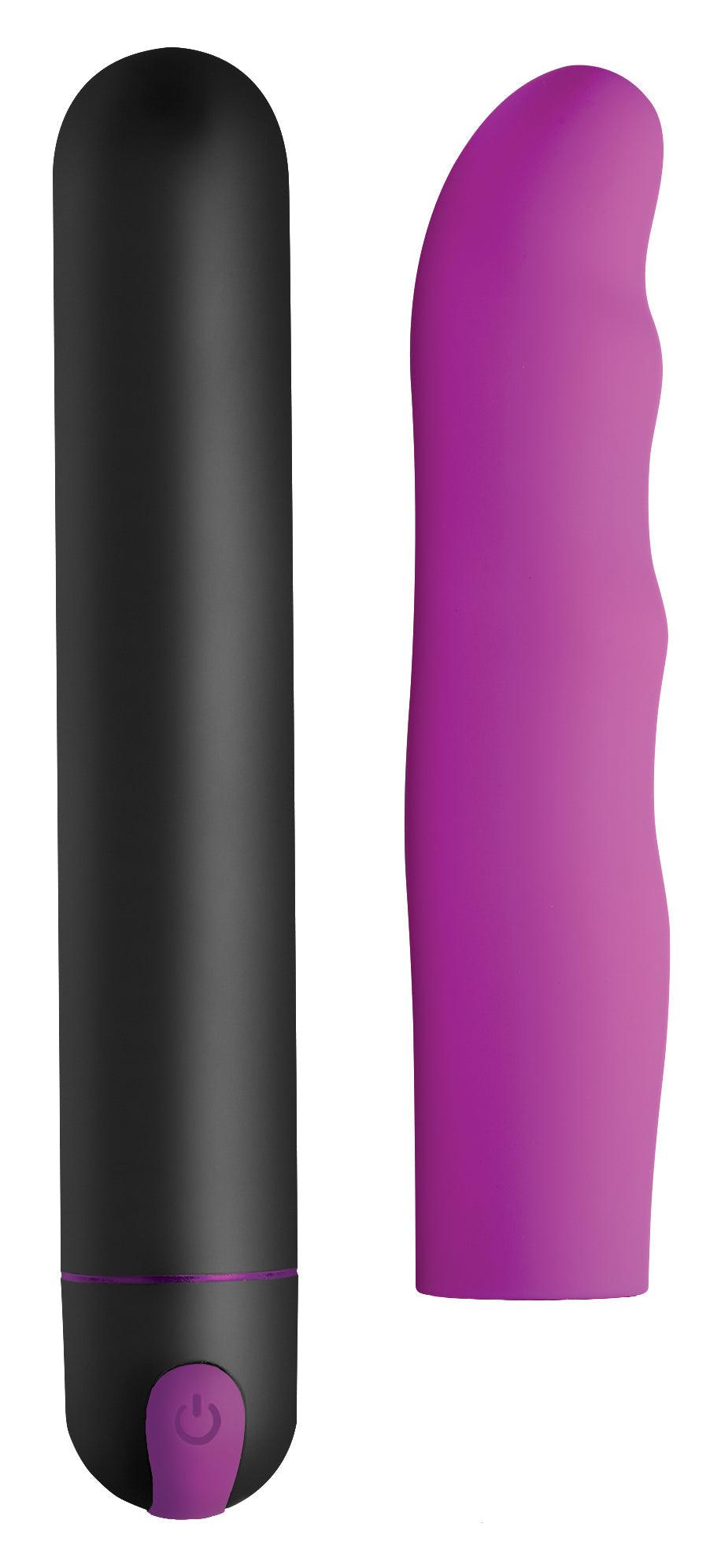 XL Silicone Bullet and Wavy Sleeve