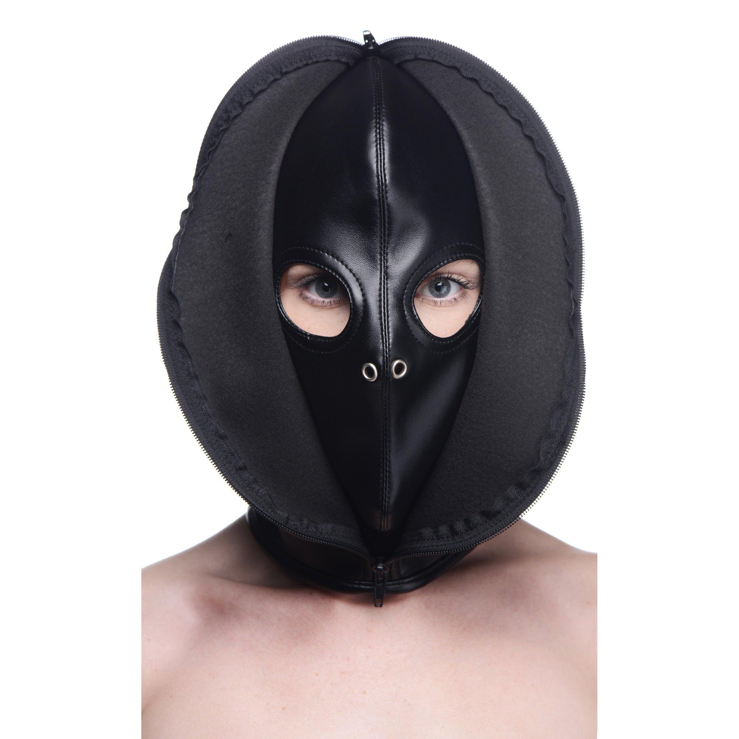 Zip Front Bondage Hood