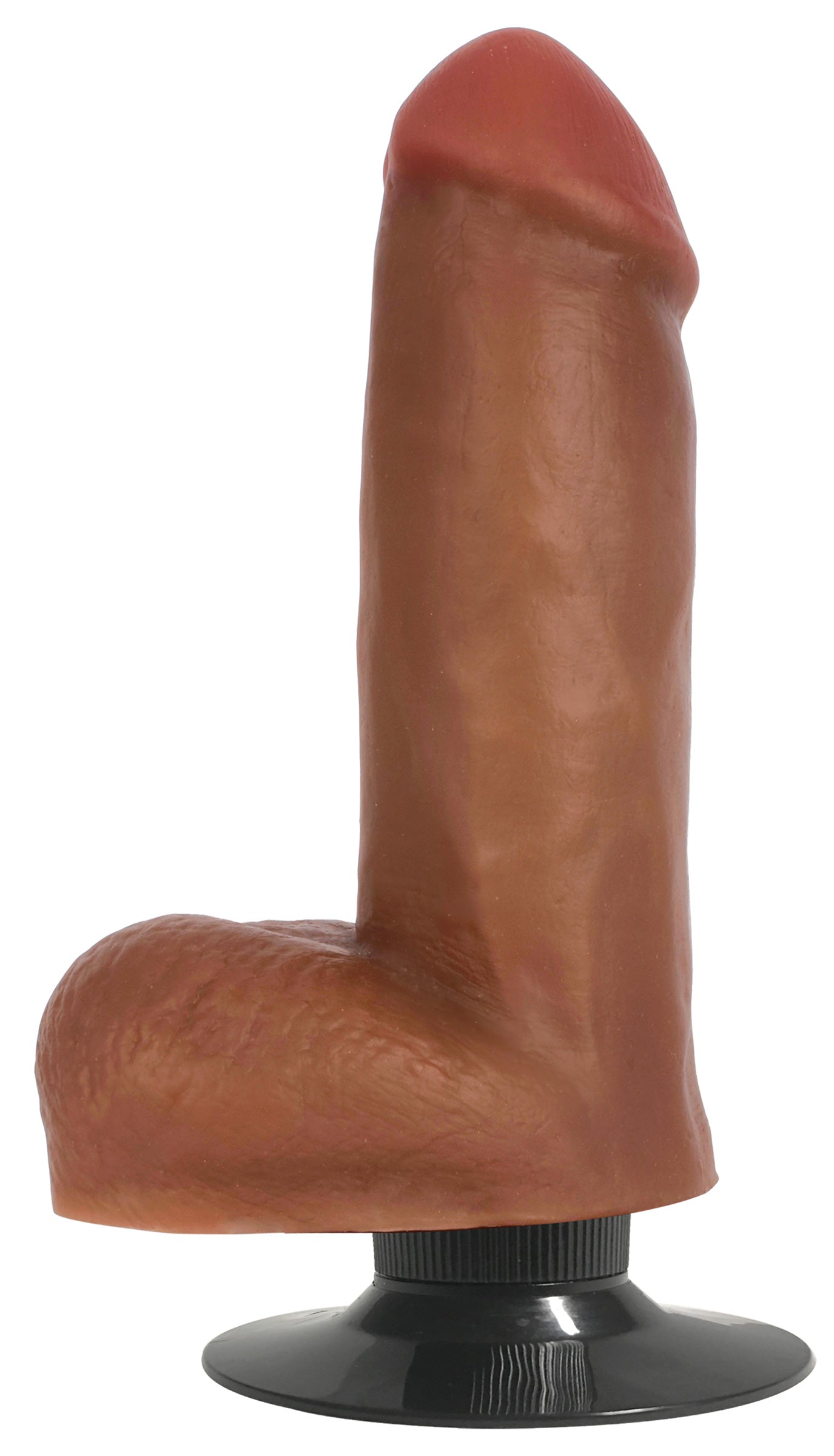 Jock Dark Bareskin Vibrating Dildo with Balls - 6 Inch