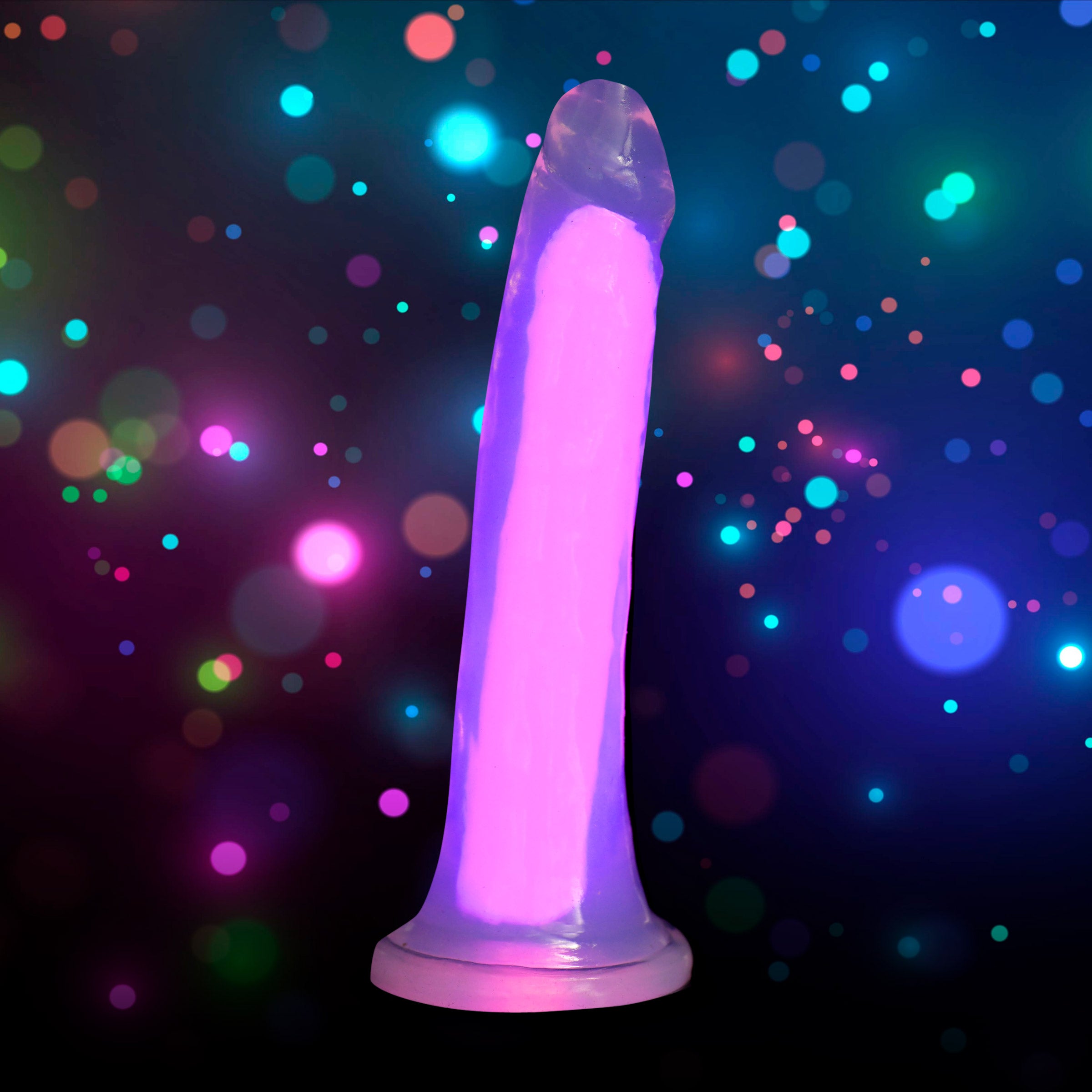 7 Inch Glow-in-the-Dark Silicone Dildo -