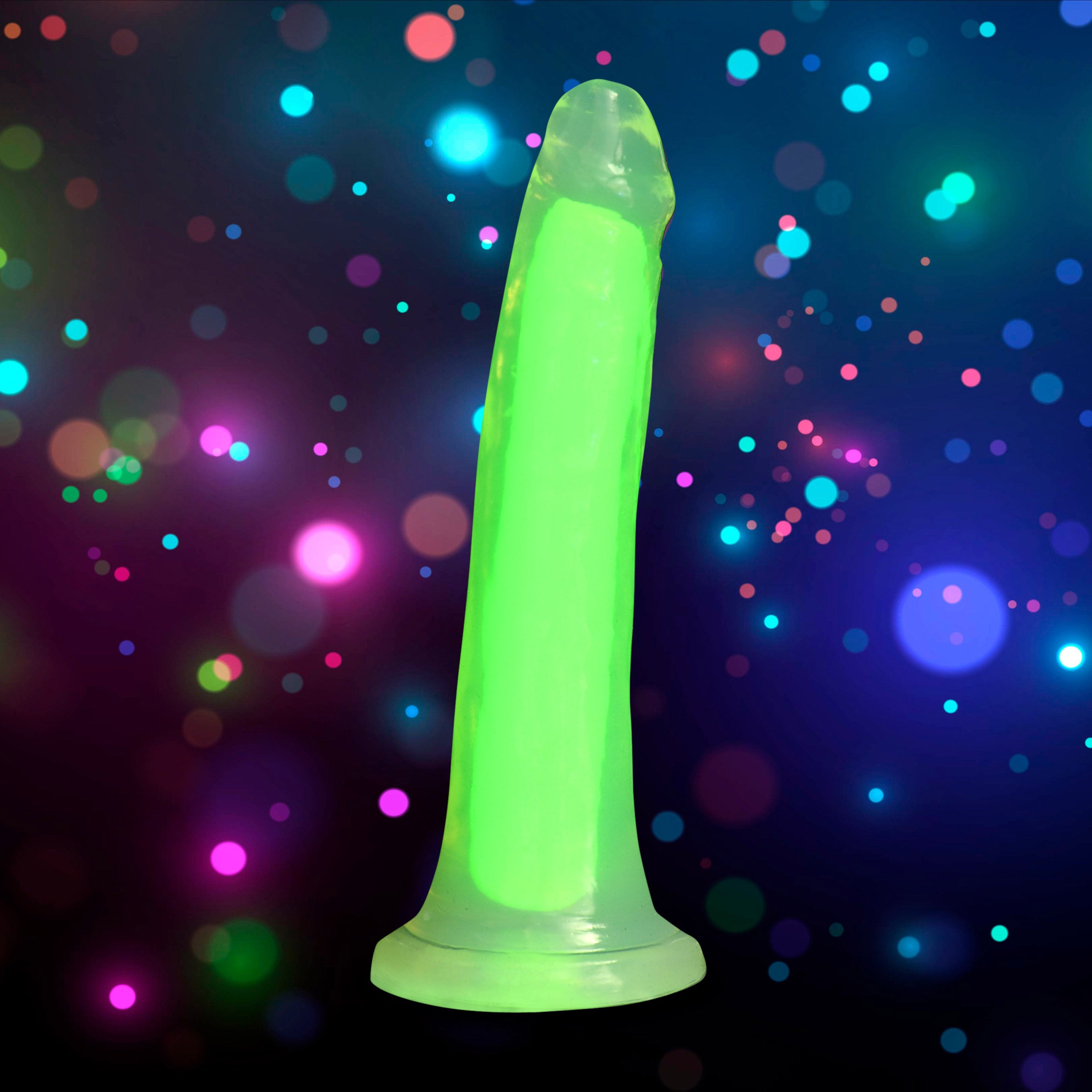 7 Inch Glow-in-the-Dark Silicone Dildo -