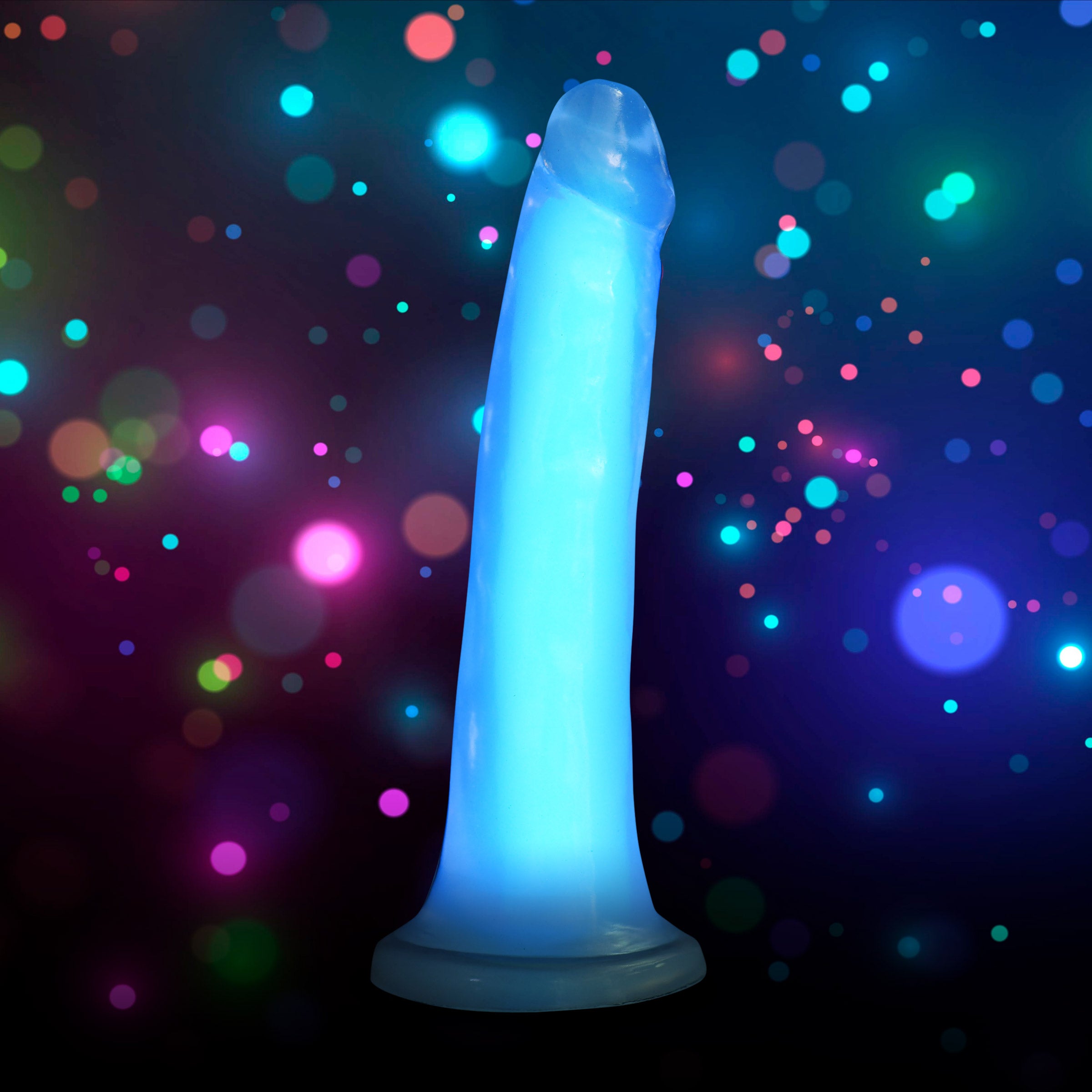 7 Inch Glow-in-the-Dark Silicone Dildo -